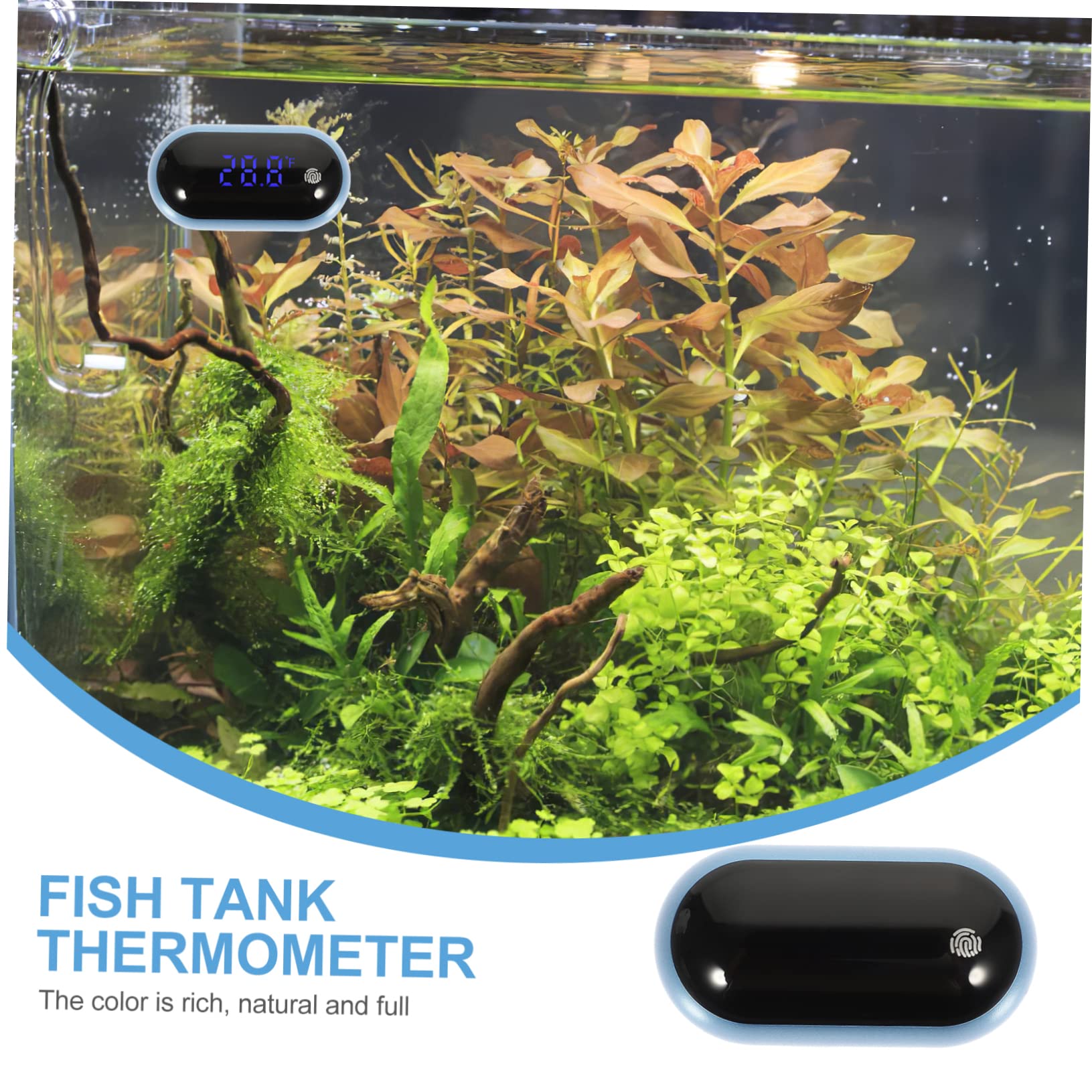 Happyyami 3stücke Digitales Aquariumthermometer Präzise Temperaturmessung Für Fischbecken -display Einfache Montage Kompakt Und Praktisch Für Zuhause