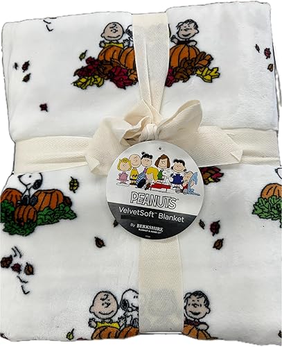 Miniatura 4 de Mantas y mantas de otoño y Acción de Gracias (azul, 50 x 70 pulgadas)