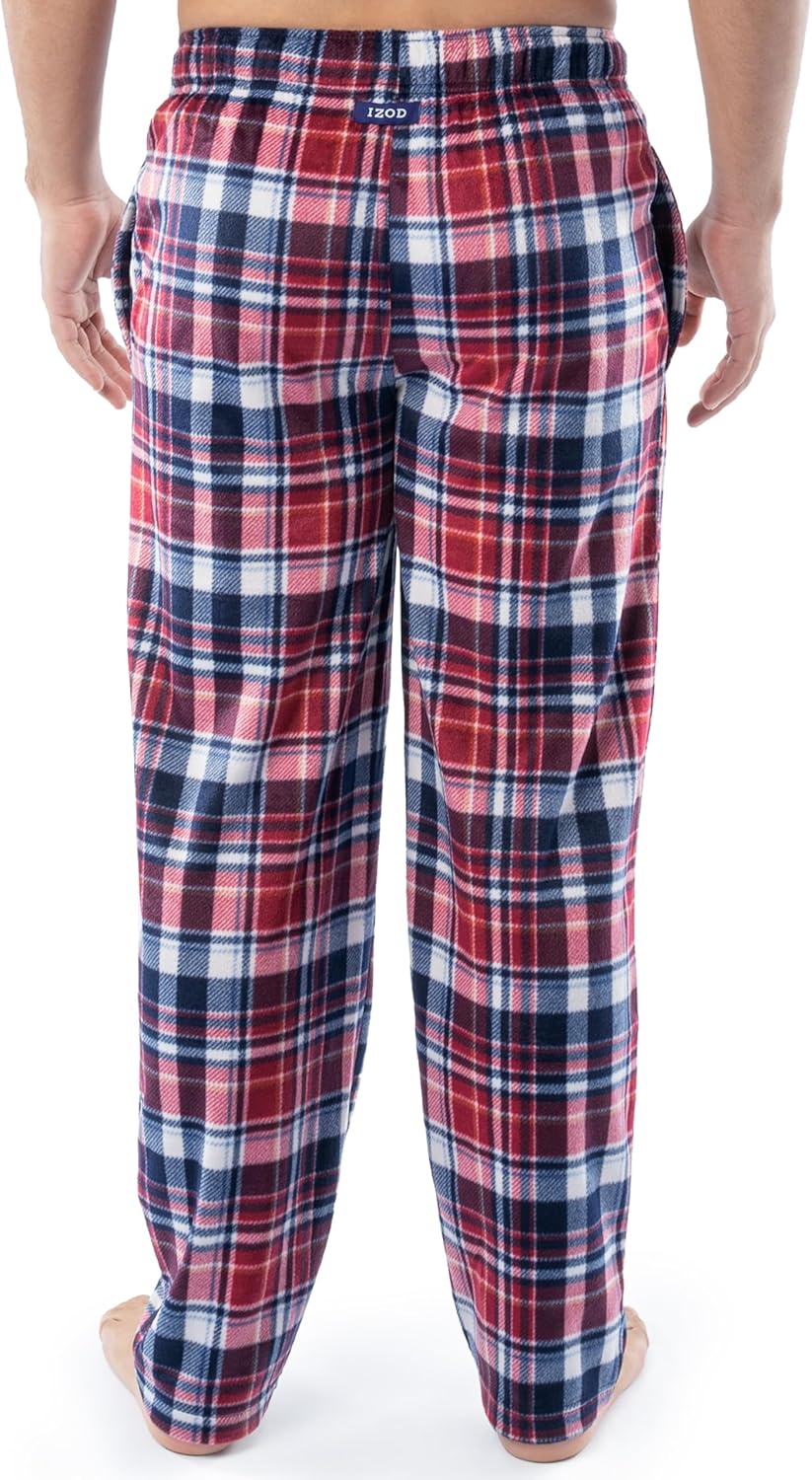 IZOD mens Micro Sueded Fleece Sleep Pajama Pant - Image 2