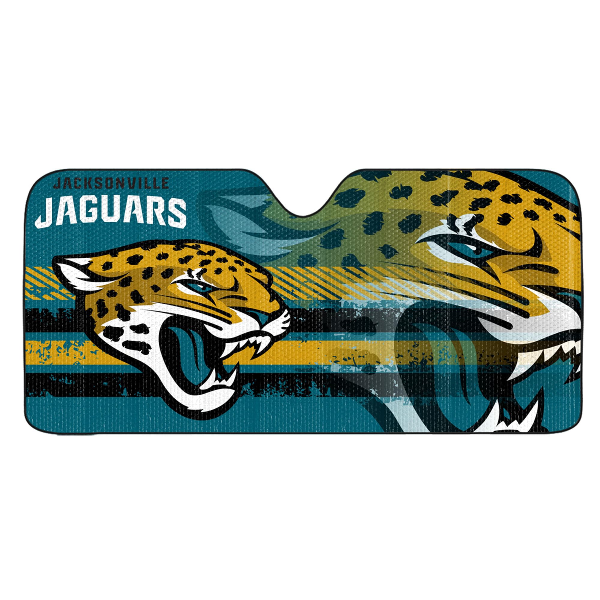 Fanmats NFL Windshield Sun Auto Shade, Sun Shield Sun Visor Accordion tri-fold for Storage 59" x 29.5", Colorful Team Design