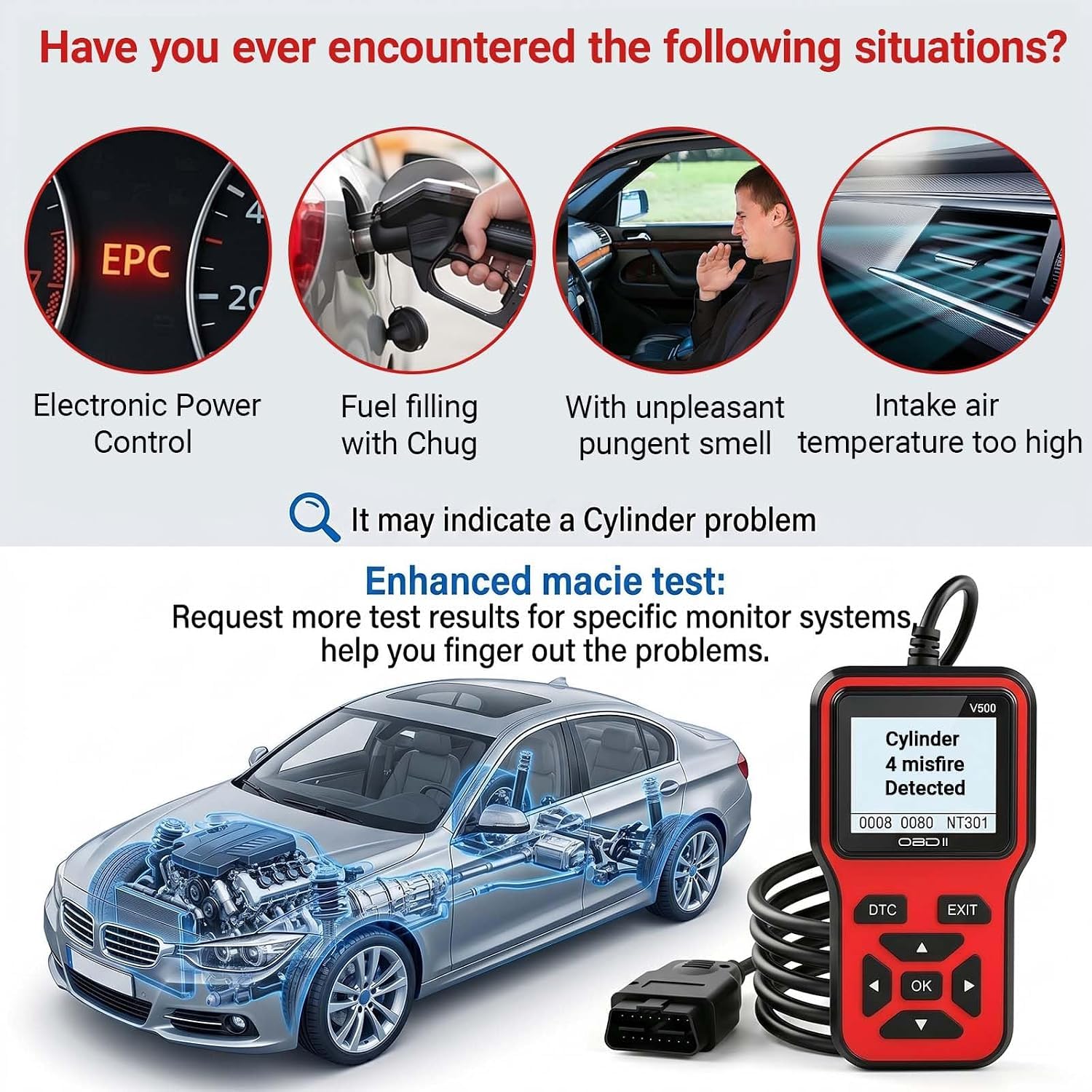 OBD2 Diagnosis Coche OBD Scanner para Nissan Note 2004-2017,