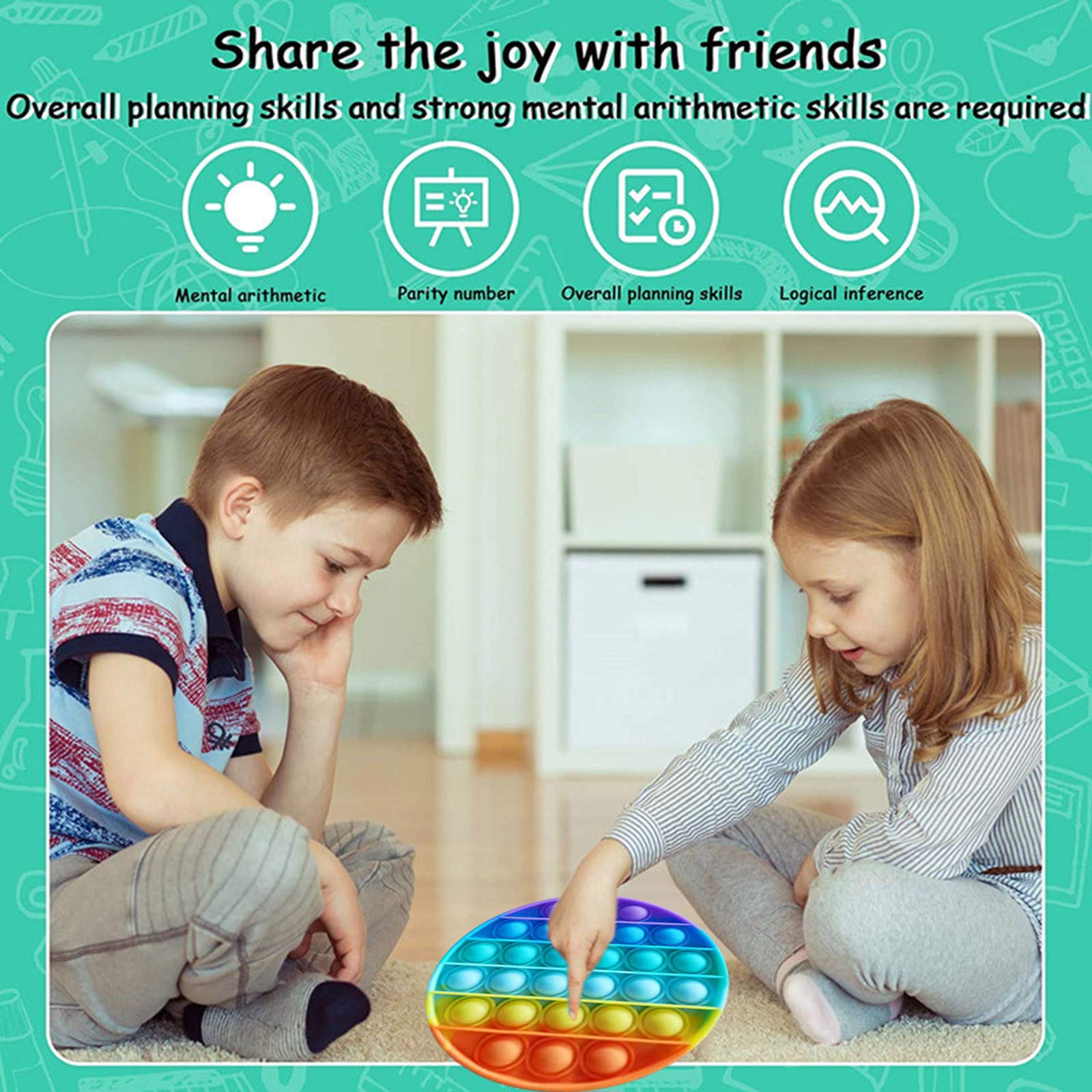 VEOIRXU Pop It Fidget Toys – Set De 3 Formas (Pato, Cisne, Lazo) – Antiestrés Sensorial Para Niños Y Adultos
