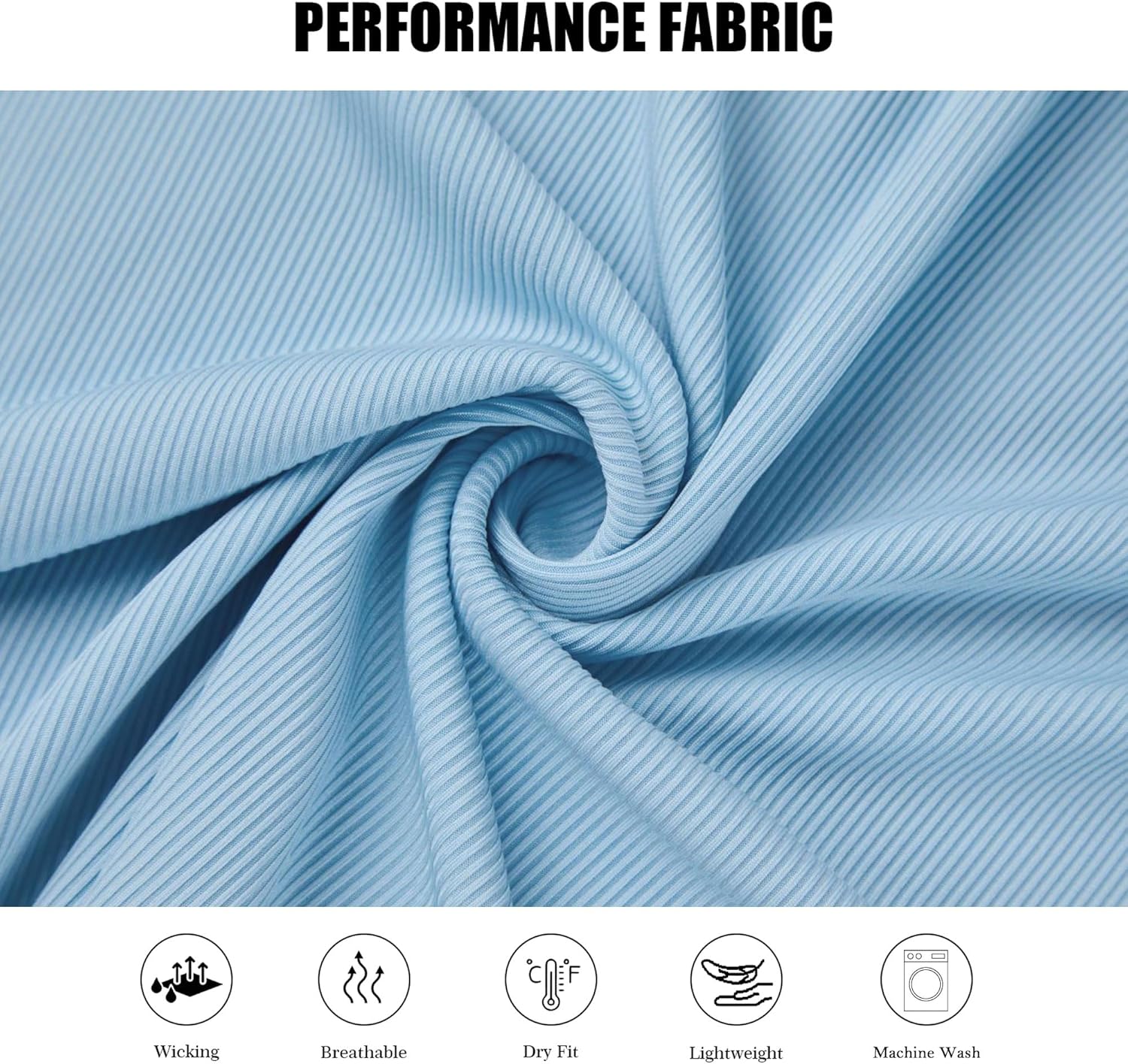 Mens Polo Shirts Short Sleeve Moisture Wicking Dry Fit Performance Collar Work Golf Polos Shirts for Men - Image 5