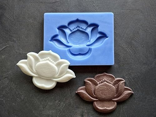 Silicone Mold Lotus Furniture Applique Lotus Mold Decorative Lotus Resin Onlay Mould Furniture Decor Molding Resin Molds Lotus flower (Foodgrade