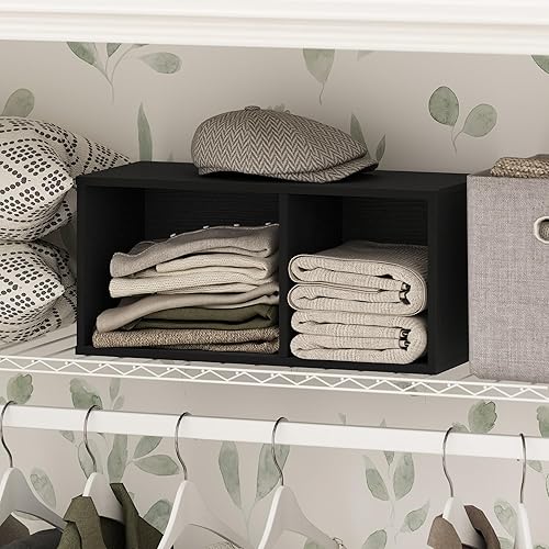 Miniatura 26 de Furinno Reed - Organizadores de armario de 3 niveles y almacenamiento, organizador de armario, estante abierto, para armario, dormitorio, sala de