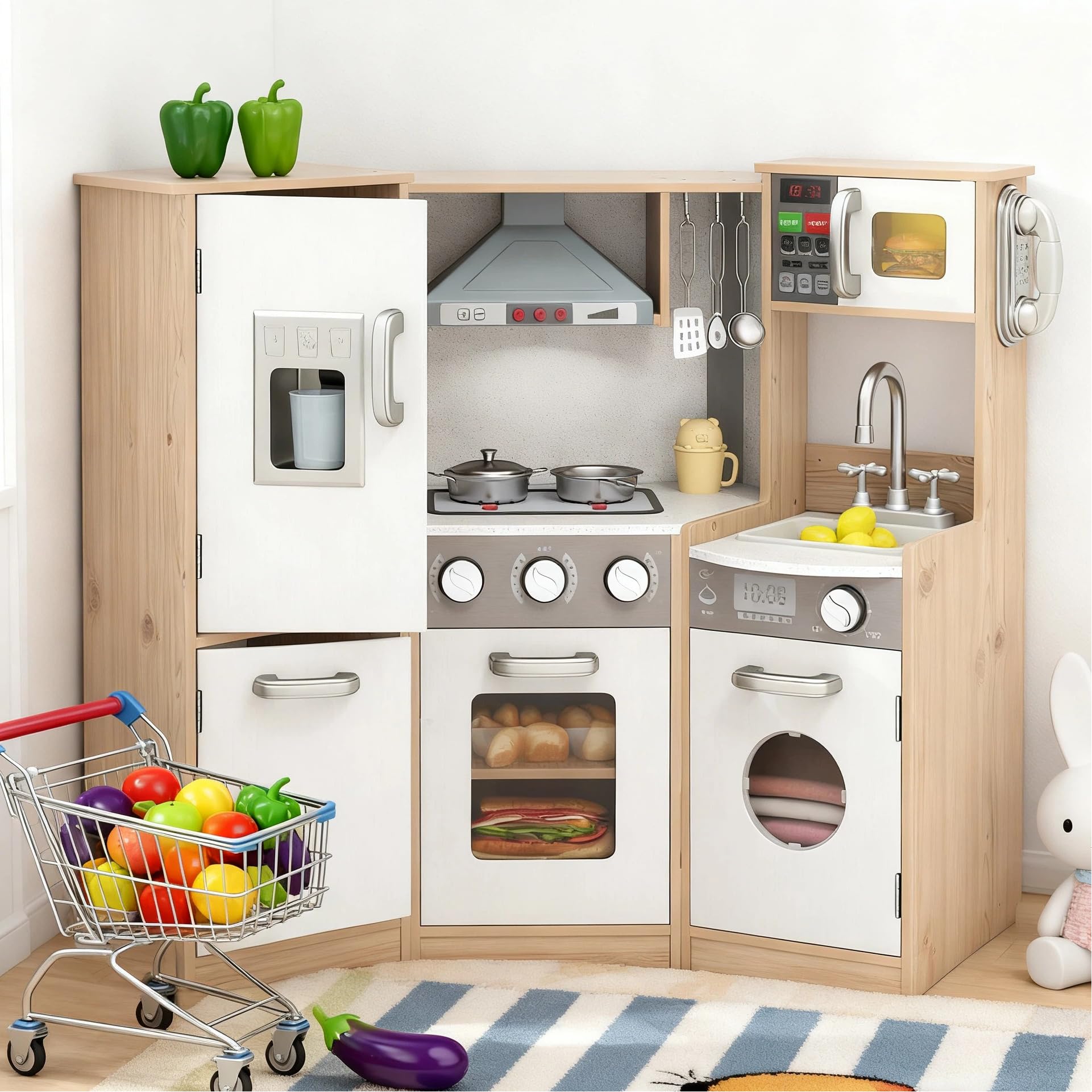 その他 MODERN KITCHEN CHILDREN PLAY HOUSE Amazon.com: Delta Children Deluxe Modern Kitchen - Toy Kitchen