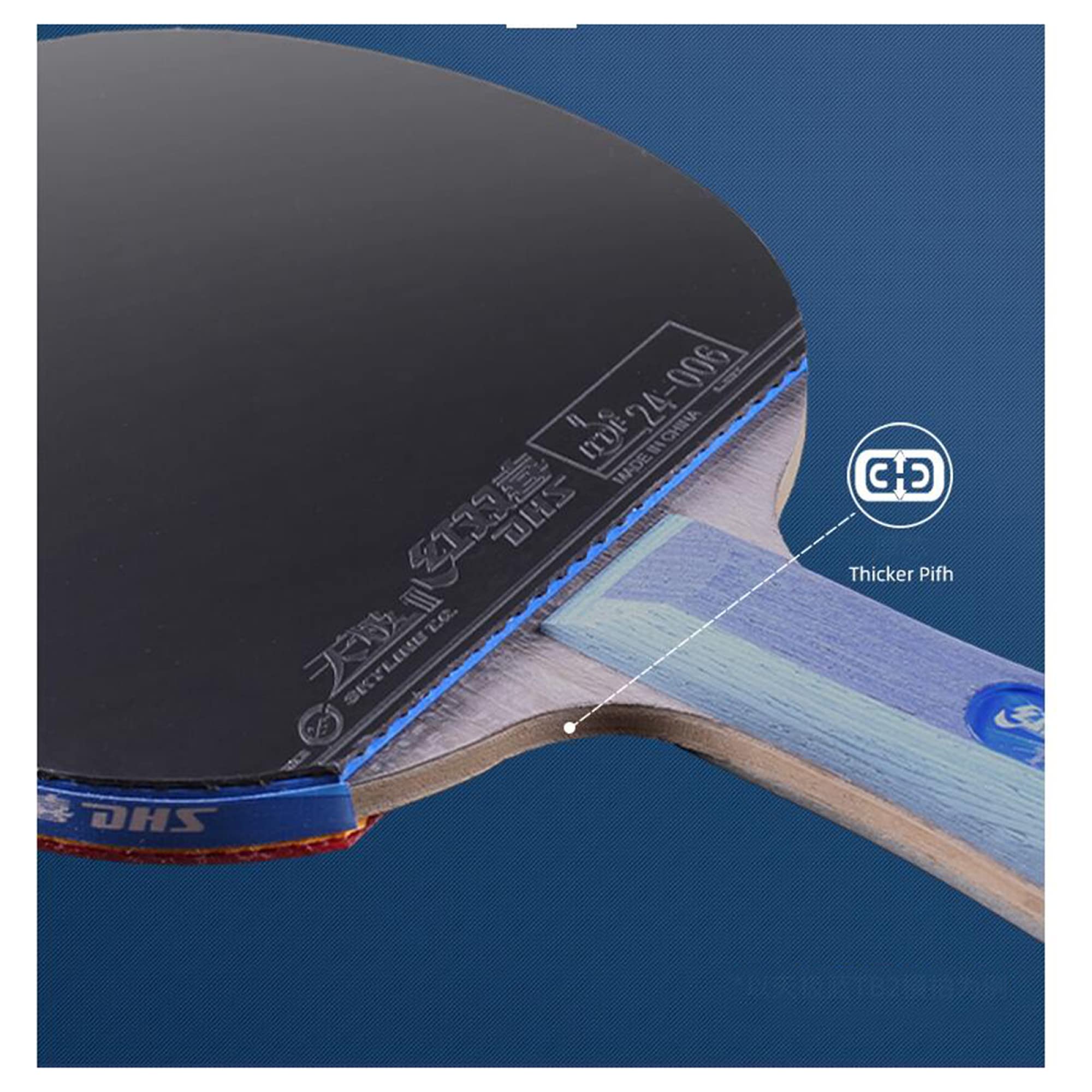 Racchetta da Ping Pong Professionale, Racchetta(Short Handle)
