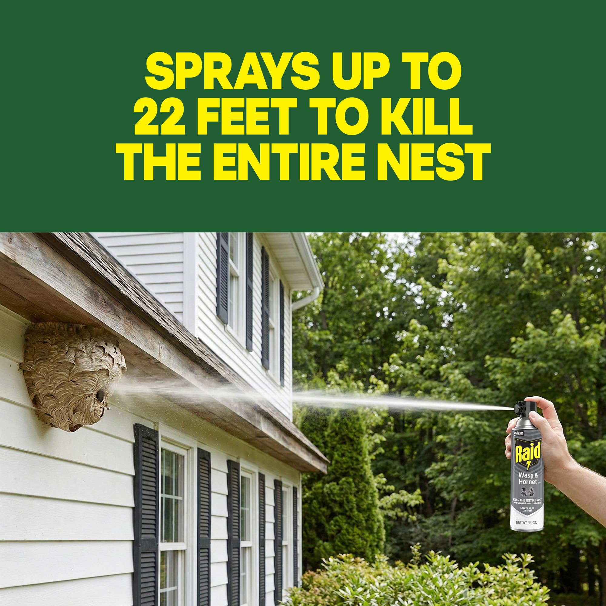 14 oz 2 Count Wasp & Hornet Killer Bug Spray Y7290