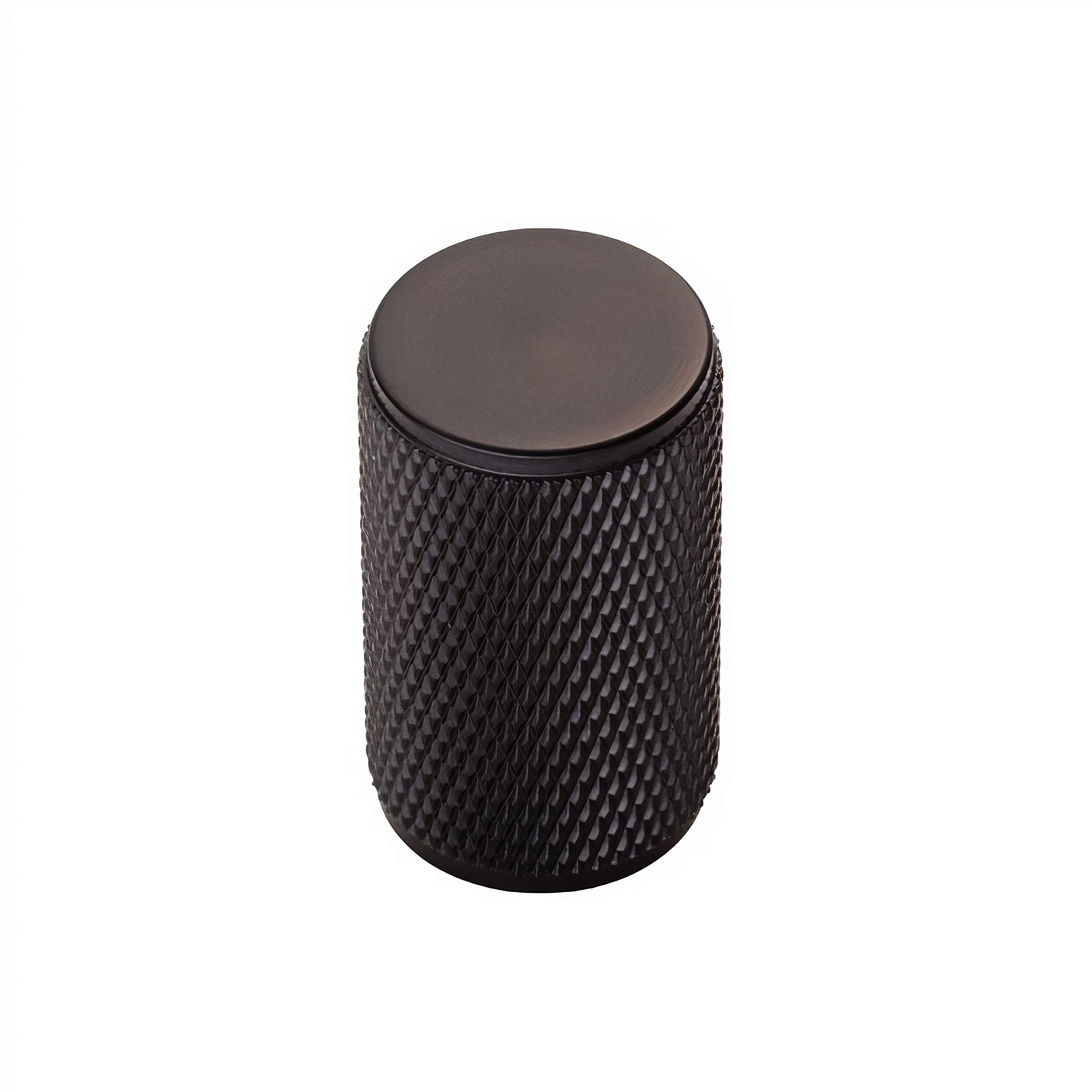 Carlisle Brass FTD702 Knurled Cupboard Knob, Matt Black, 30.0 mm*30.0 mm*18.0 mm