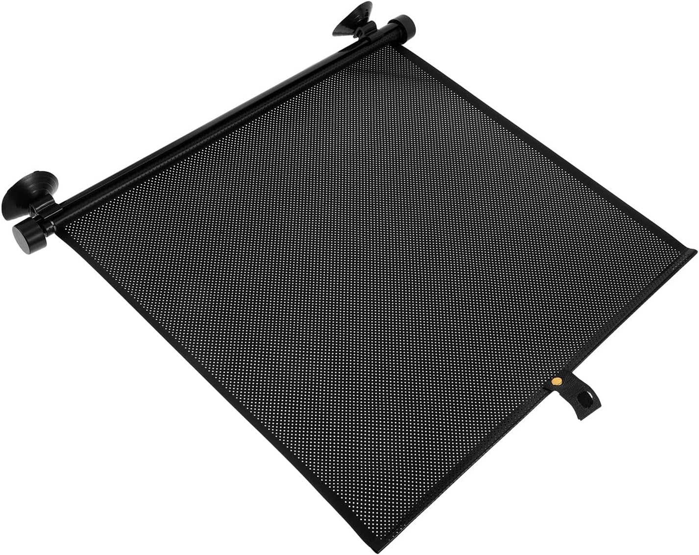 Blackout Window Roller Shade No-Drill Installation with Suction Cups Sun Blocking Blind PVC Dot Mesh Structure Portable Window Shade 20x18 Inch for Kitchen and Glass Doors
