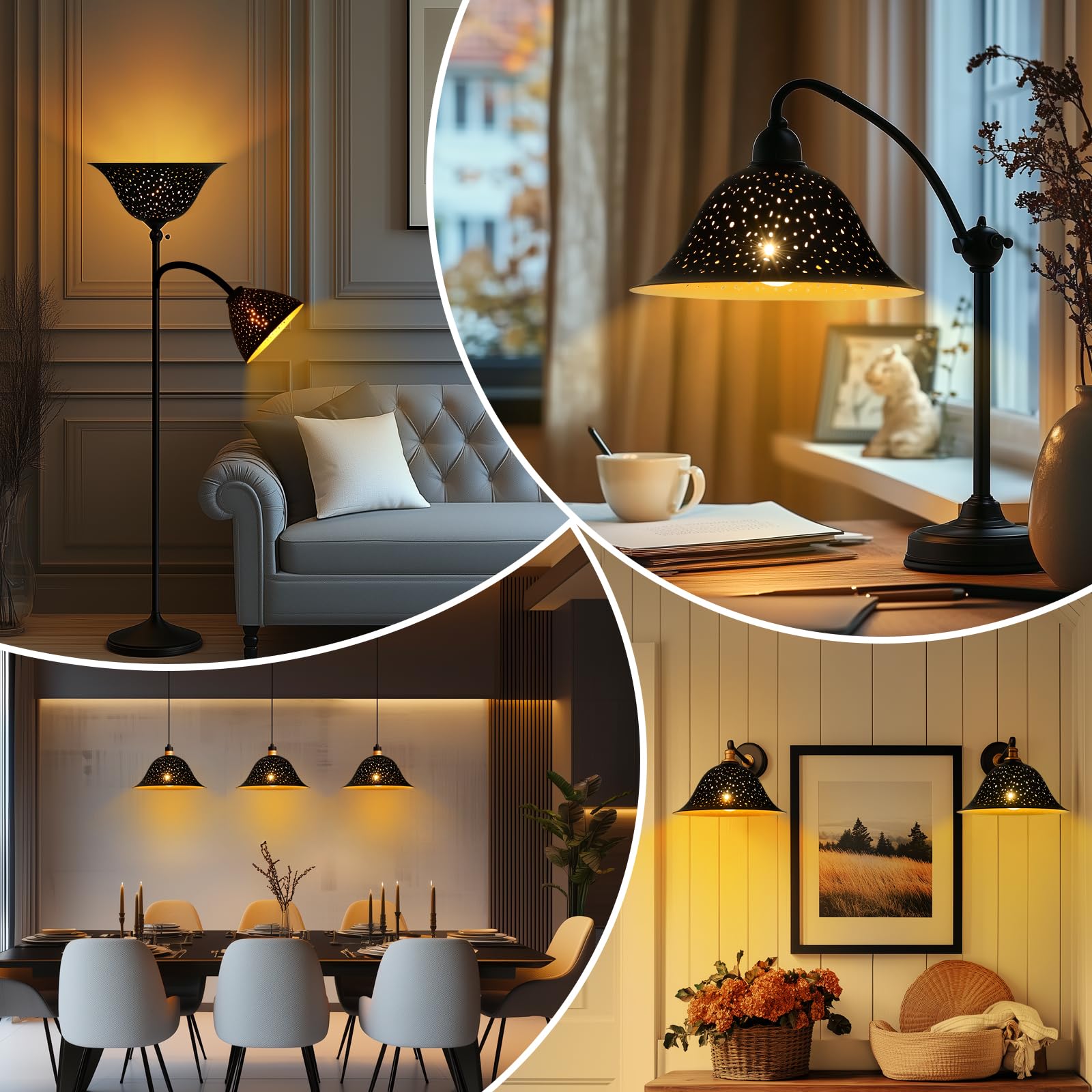 Metal Lamp Shade for Floor Lamp,Torchiere Lamp Shade Replacement