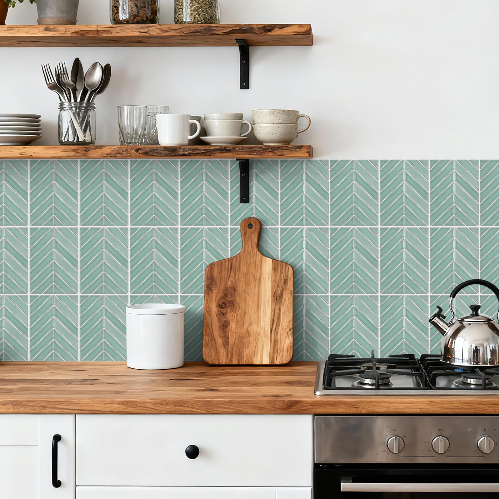 Pavimento Pvc Adesivo Piastrelle Adesive Cucina Bagno Adesivi Murali