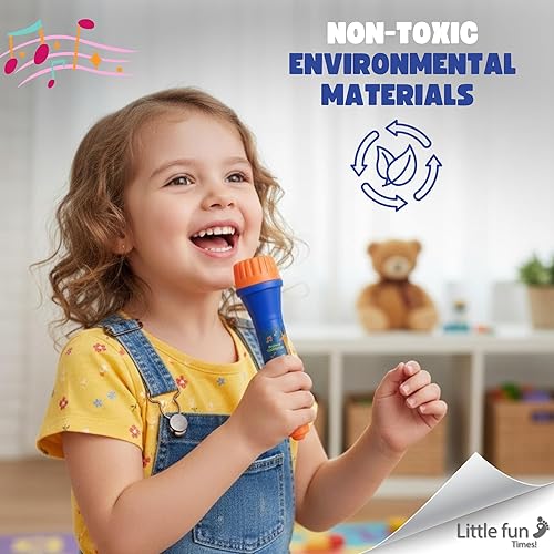 Miniatura 8 de LITTLE FUN TIMES Toddler Musical Instruments Toys, Kids Drum Set, Percussion, Harmonica, Maraca, Flute, Tambourine, Birthday Gifts for 18 Months