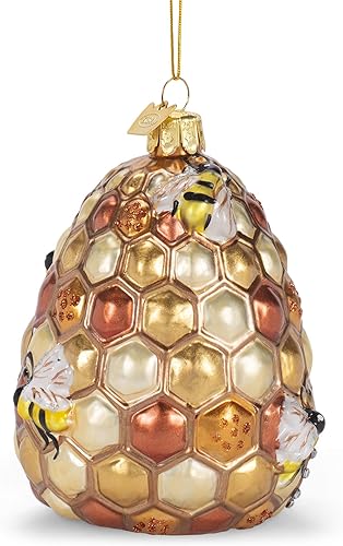 Kurt S. Adler Adorno de cristal Noble Gems Bee-Hive