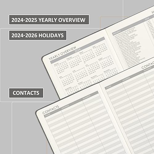 Miniatura 5 de Agenda 2024  Agenda semanal y mensual 2024 con bucle para bolígrafo, para lograr tus objetivos y mejorar la productividad, enero 2024 a diciembre