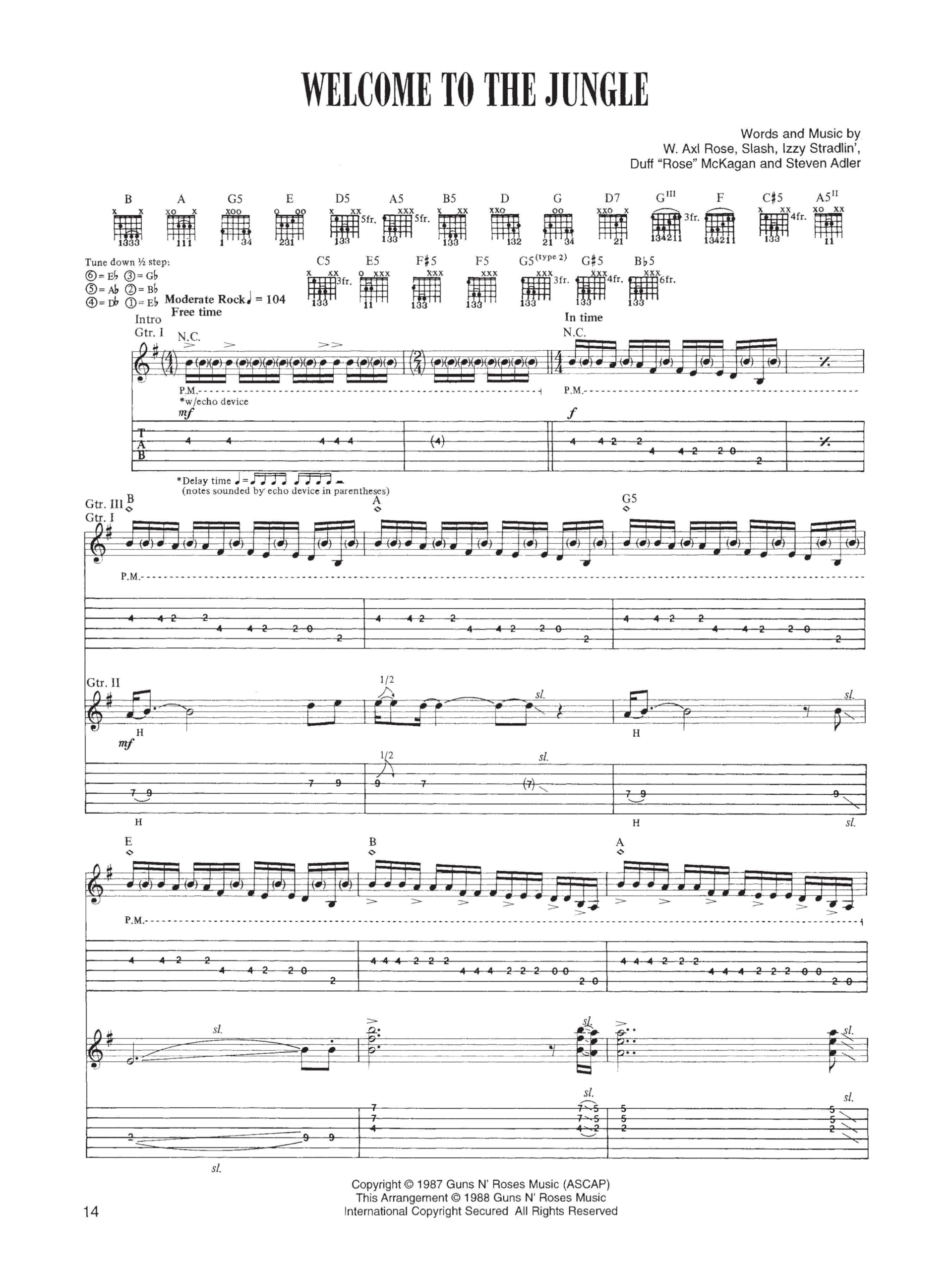 Guns N' Roses Anthology for Guitar