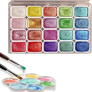 Forestry Change Watercolor Set 20 Color Pearlescent Watercolor Paint Set Metallic And Glitter Paints For Forestry Art And ...