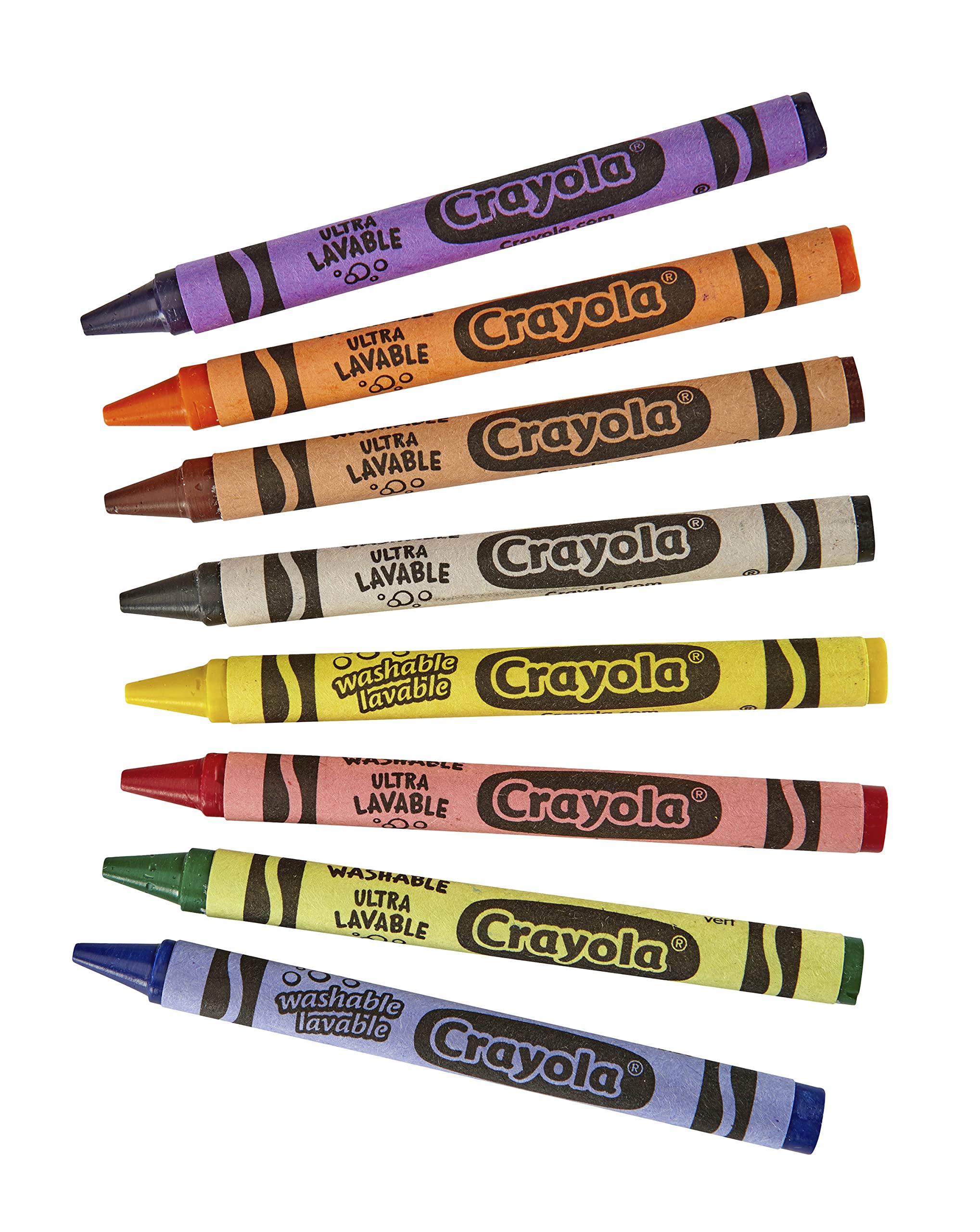 Crayola Nietoksyczna kredka nadająca się do prania, 5/16 x 9 cm, różne kolory, 24 szt