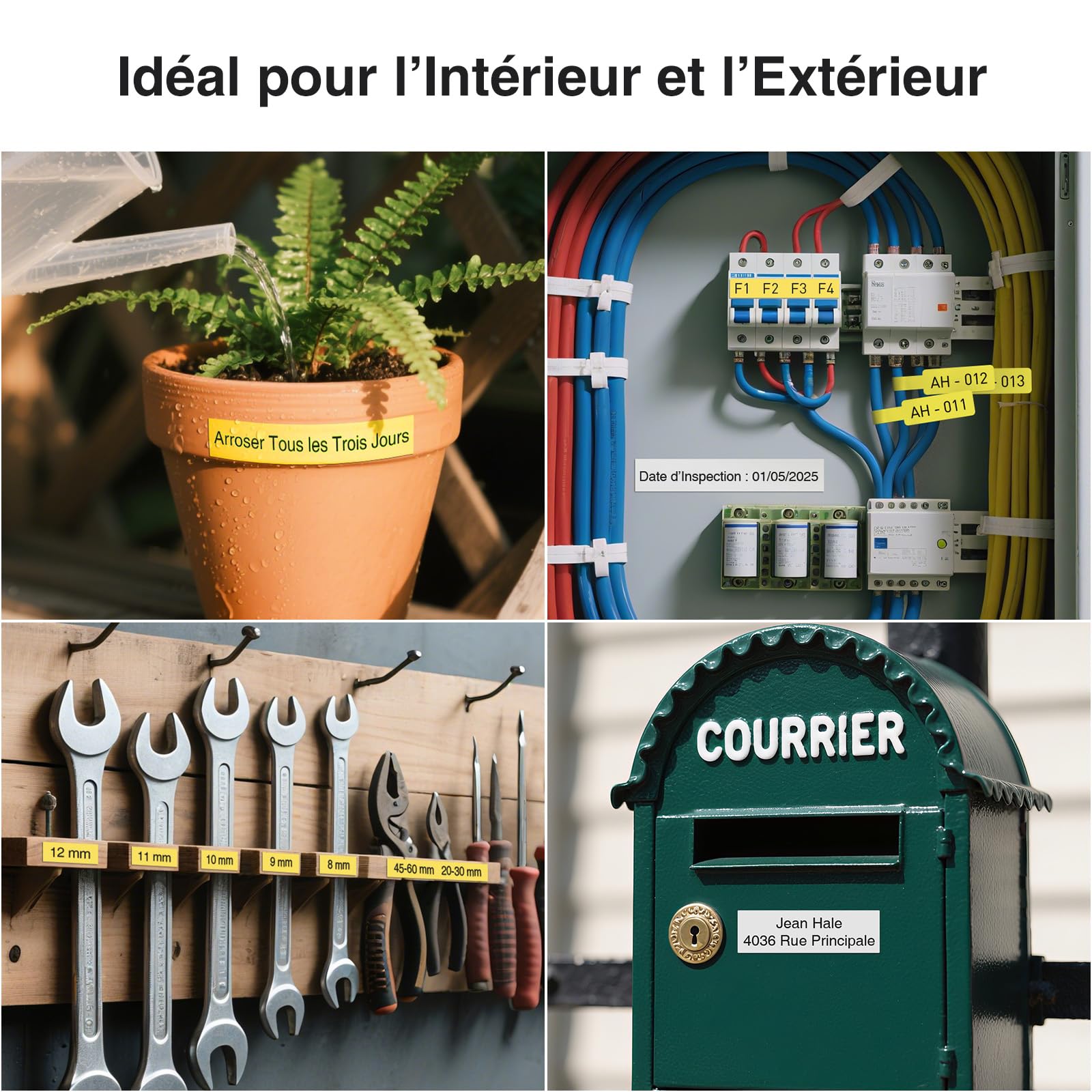 SUPVAN G15M Mini Étiqueteuse Portable avec Tube Thermorétractable | Thermorétractable & Multi-Étiquettes,Rechargeable,LCD Rétroéclairé,Marge Réduite,Transfert Thermique,Maison,Garage,Extérieur