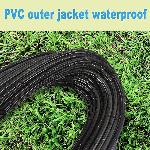 Miniatura 4 de Cable de iluminación de paisaje de bajo voltaje 142, cable de entierro directo al aire libre, calibre 14 2 conductores, 100 pies