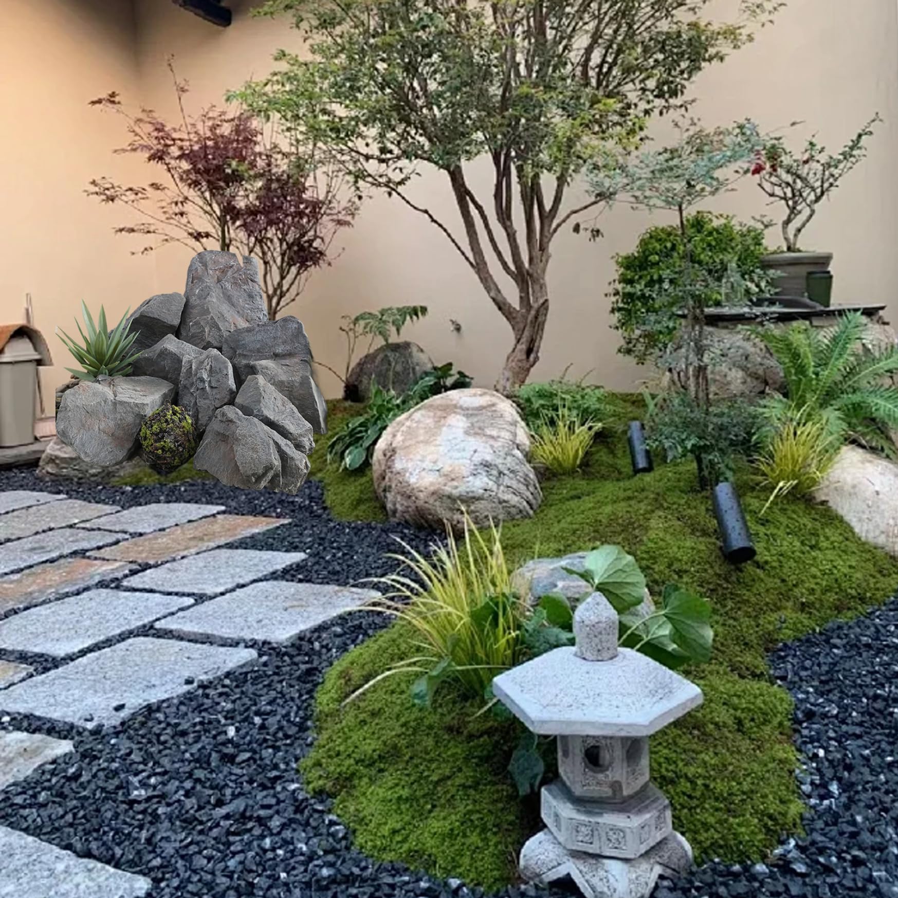 Amazon.co.jp: フェイク ロック リアル ランドスケープ ロック 35.1 x