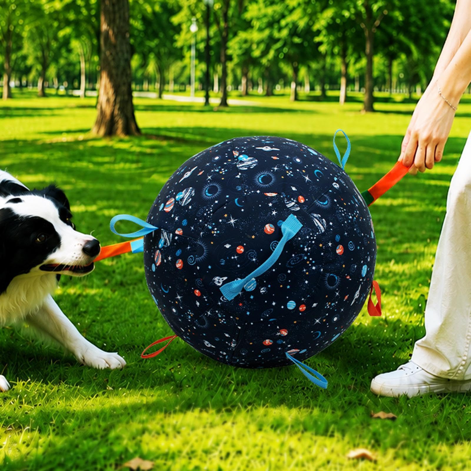 Pelota de pastoreo Hinchable Antiexplosión con Asas Juegos Aire Libre | Pelota De Pastoreo Instintiva Exterior Juguete Perros Pequeña Mediana Mascota Ocupada Estimulación