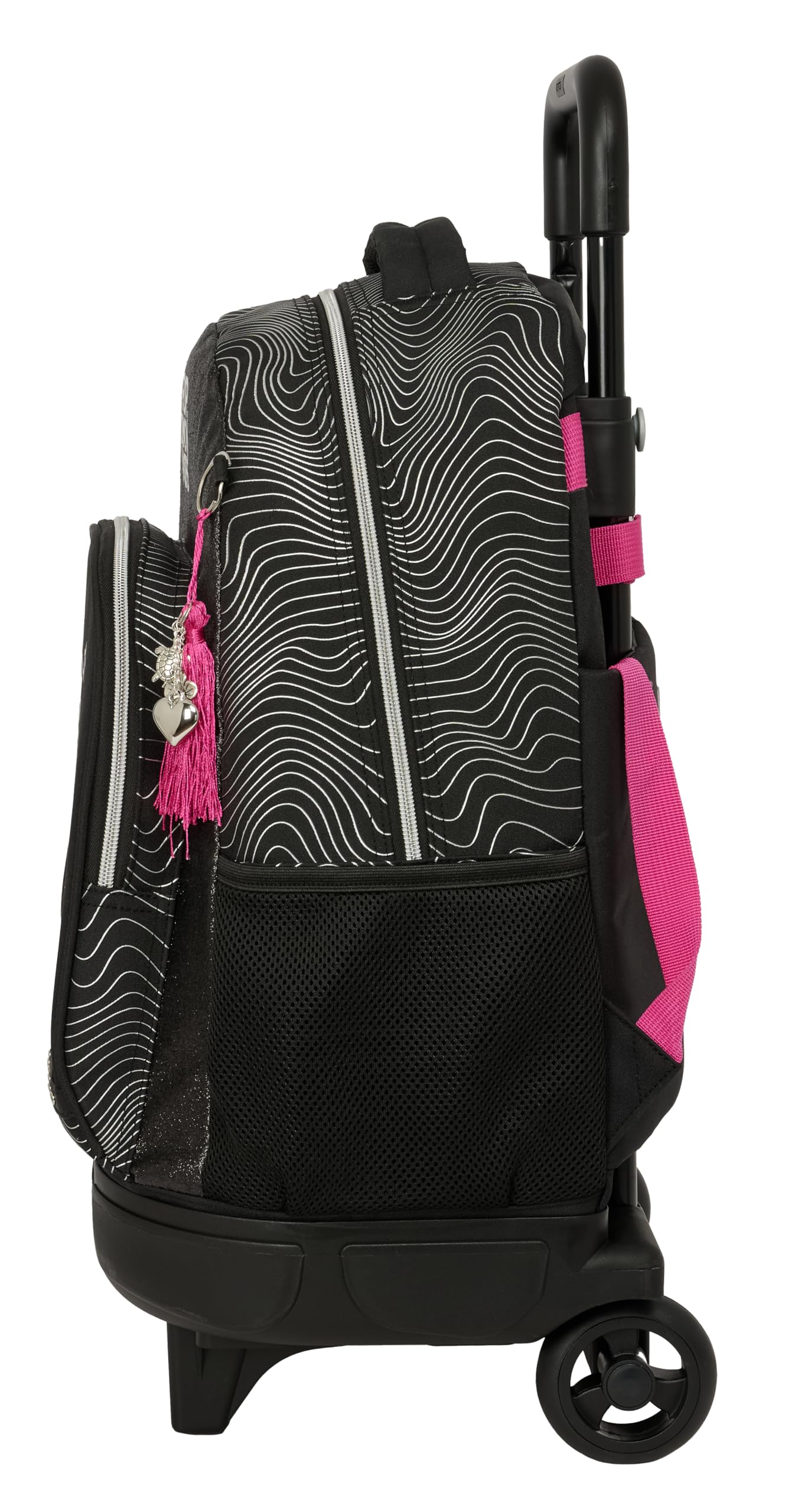 K-POP Demon Hunters - ENERGY - Zaino grande con ruote, compatto, rimovibile, ideale per bambini di diverse età, comodo e versatile, resistenza, 33 x 22 x 45 cm
