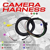 Vista 6 de Master Tailgaters Black Tailgate Handle with Backup Camera Replacement for Nissan Frontier (2013-2016) IP68 Waterproof Parking Grid Lines