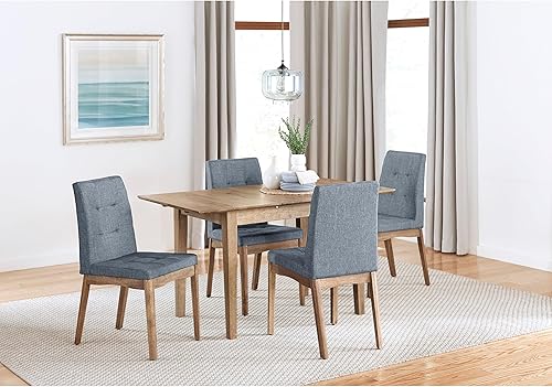 Miniatura 4 de Progressive Furniture Badalona - Mesa de comedor con diseño de mariposa, hojas de 42 pulgadas de ancho x 30 pulgadas de profundidad x 30 pulgadas de