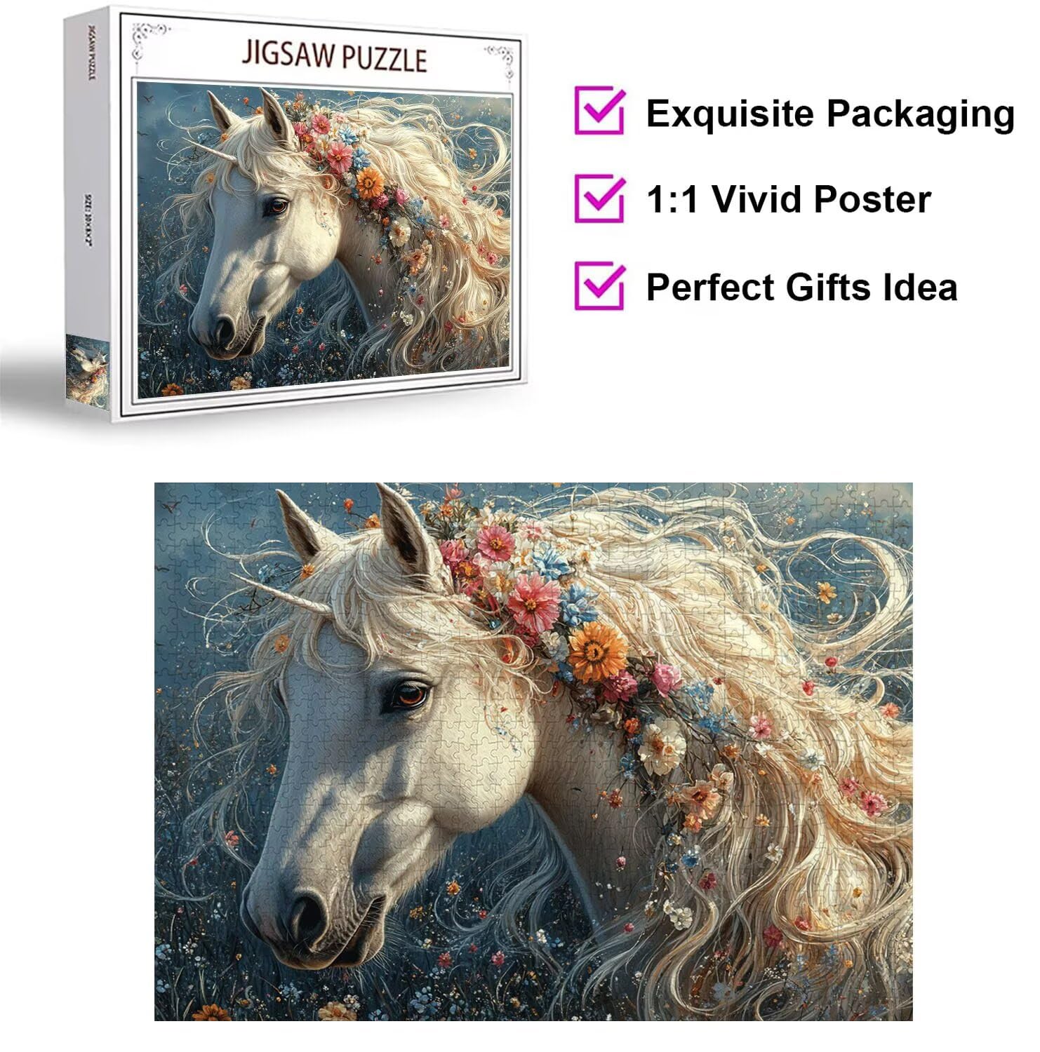 Puzzle 6000 Pieces Animal Puzzle 3D, Adultes Classique Puzzles, n-472