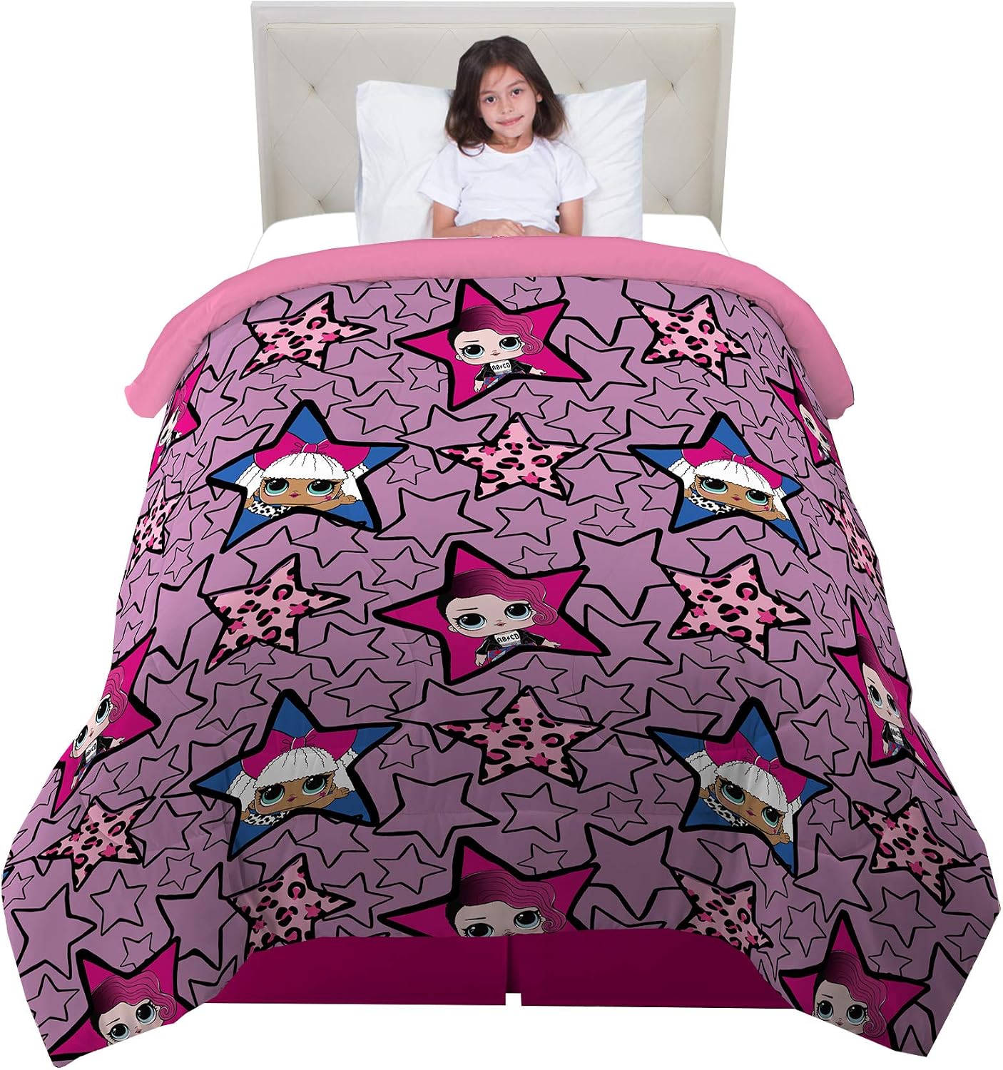 Franco Kids Bedding Comforter, Twin/Full, L.O.L. Surprise!