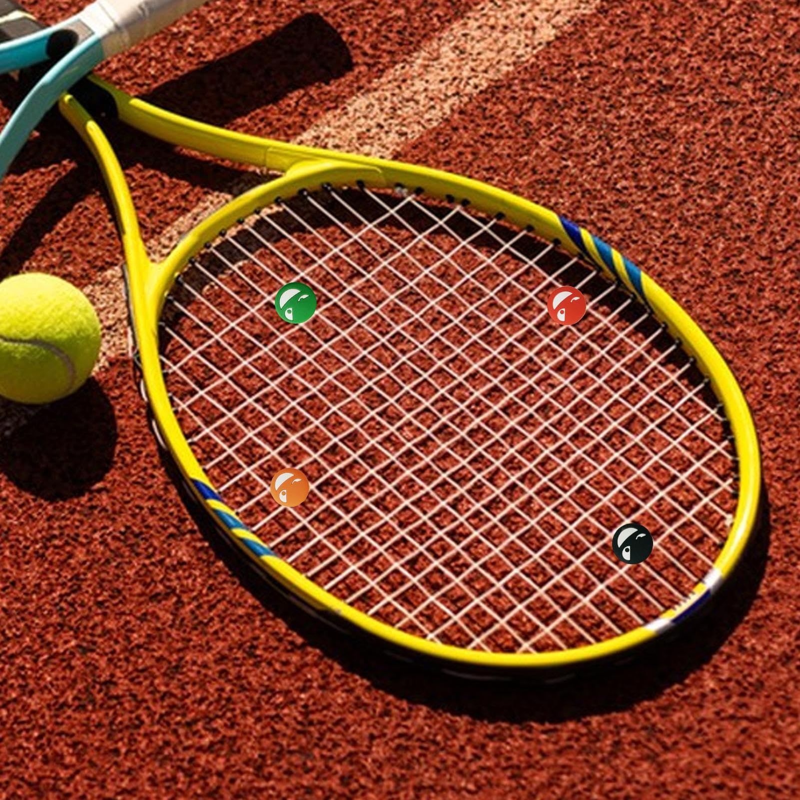 Ammortizzatori Per Racchette Da Tennis - 6 Pezzi In Silicone Anti-Vibrazioni