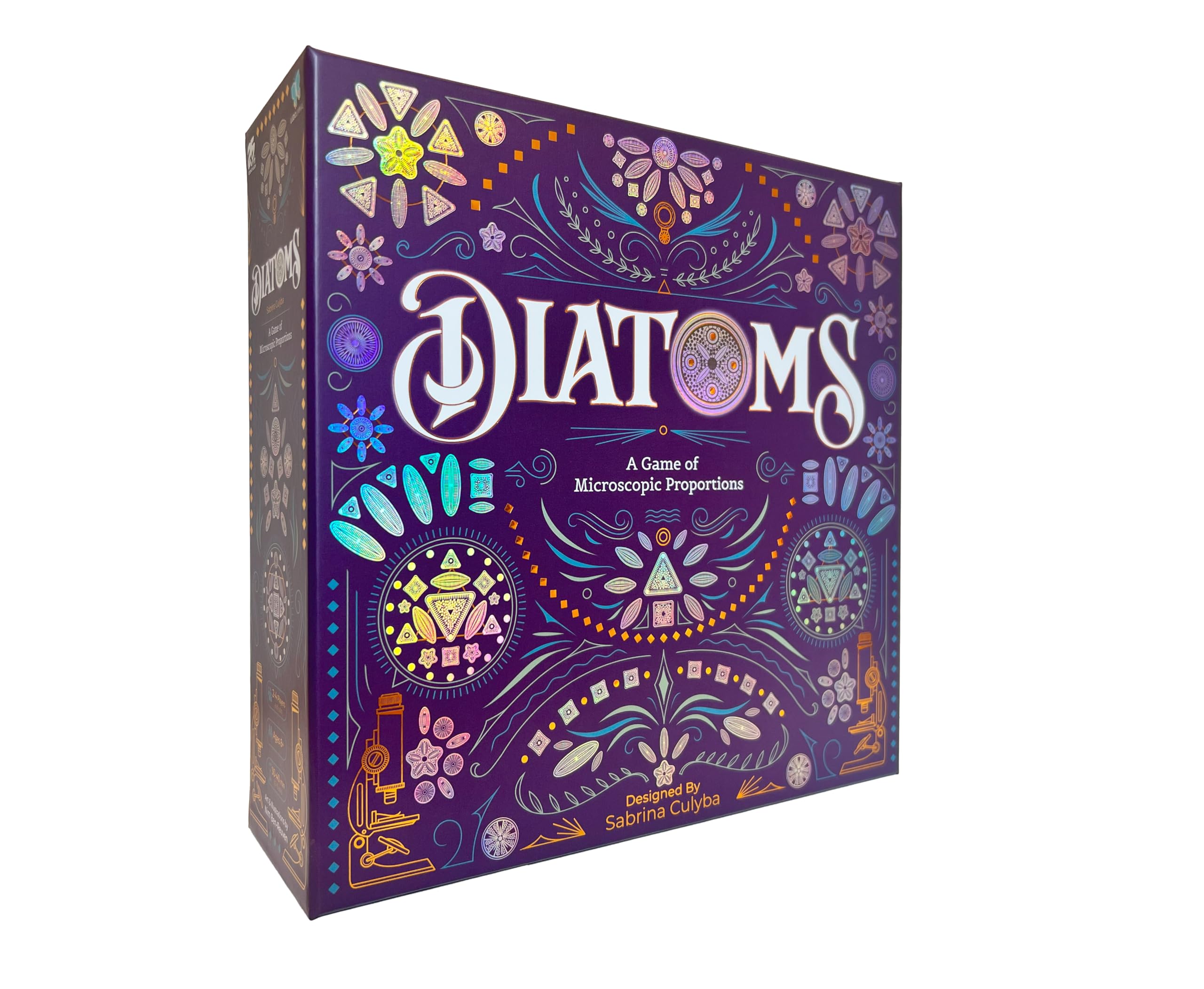 25th Century Games Diatoms Board Game – Artistic Tile Placement Strategy Game for 1–4 Players - Create Stunning Mosaics from Algae - Mensa Select Award Winner - Family & Solo Play