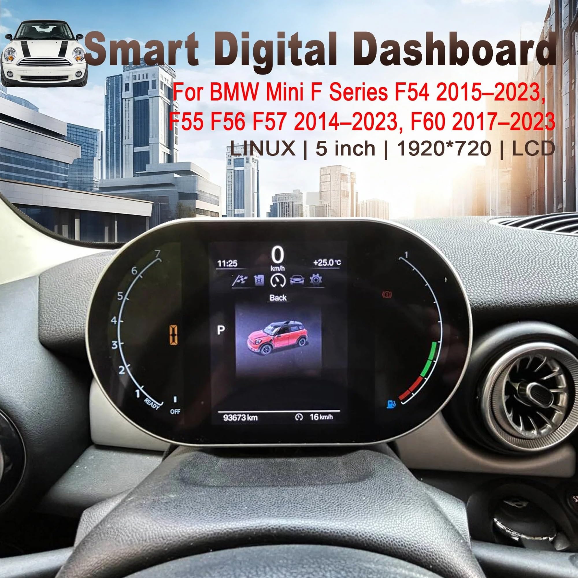 Pantalla para Coche para BMW Serie F F54 F55 F56