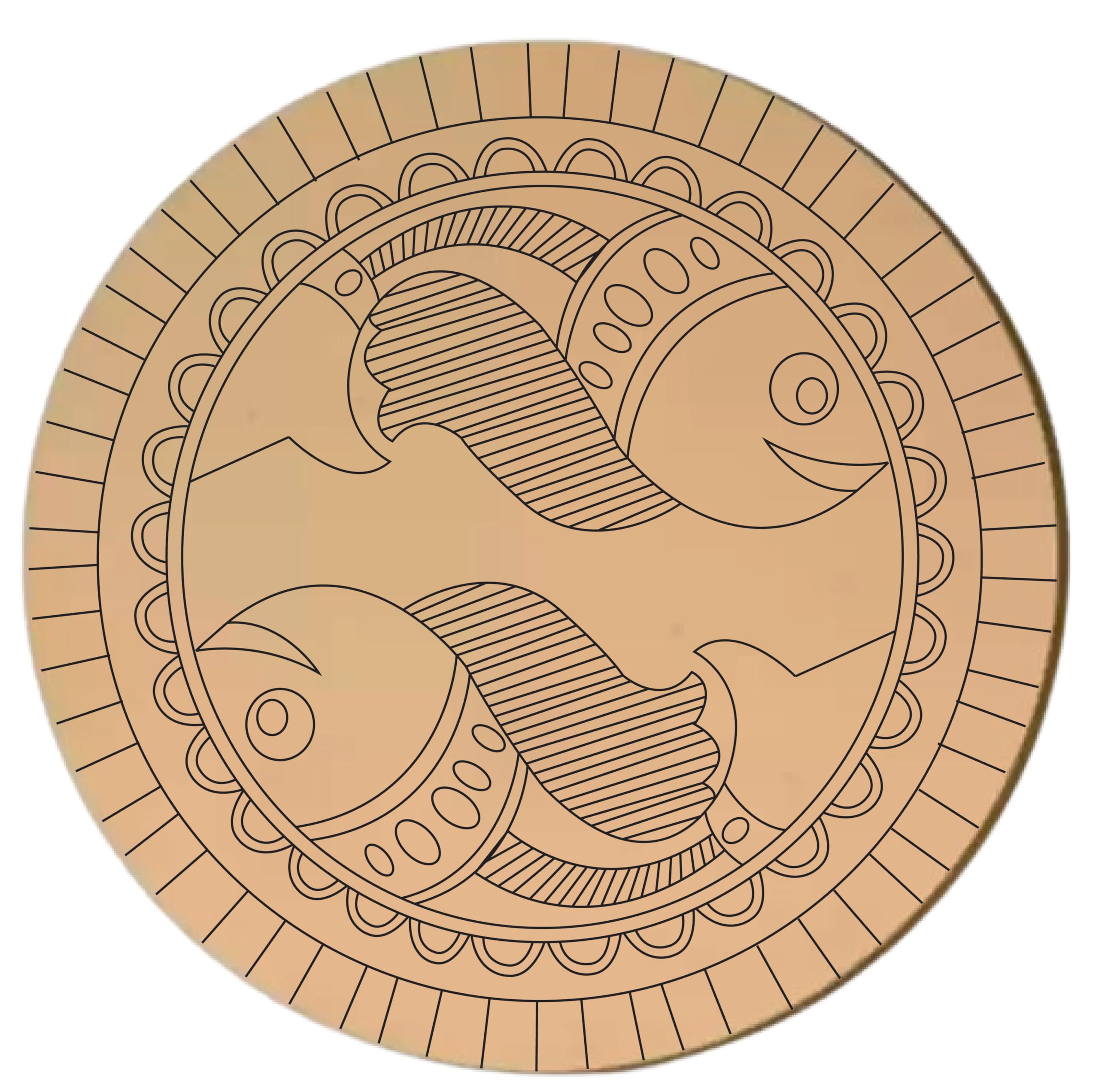 LETS DIY Madhubani Painting Kit Tea Coasters with Stand - Art and Craft kit, DIY Craft Kit, Premarked Fish, Painting kit for Kids, Gift Pack (B0DDKS1Y7J) Amazon Price History, Amazon Price Tracker
