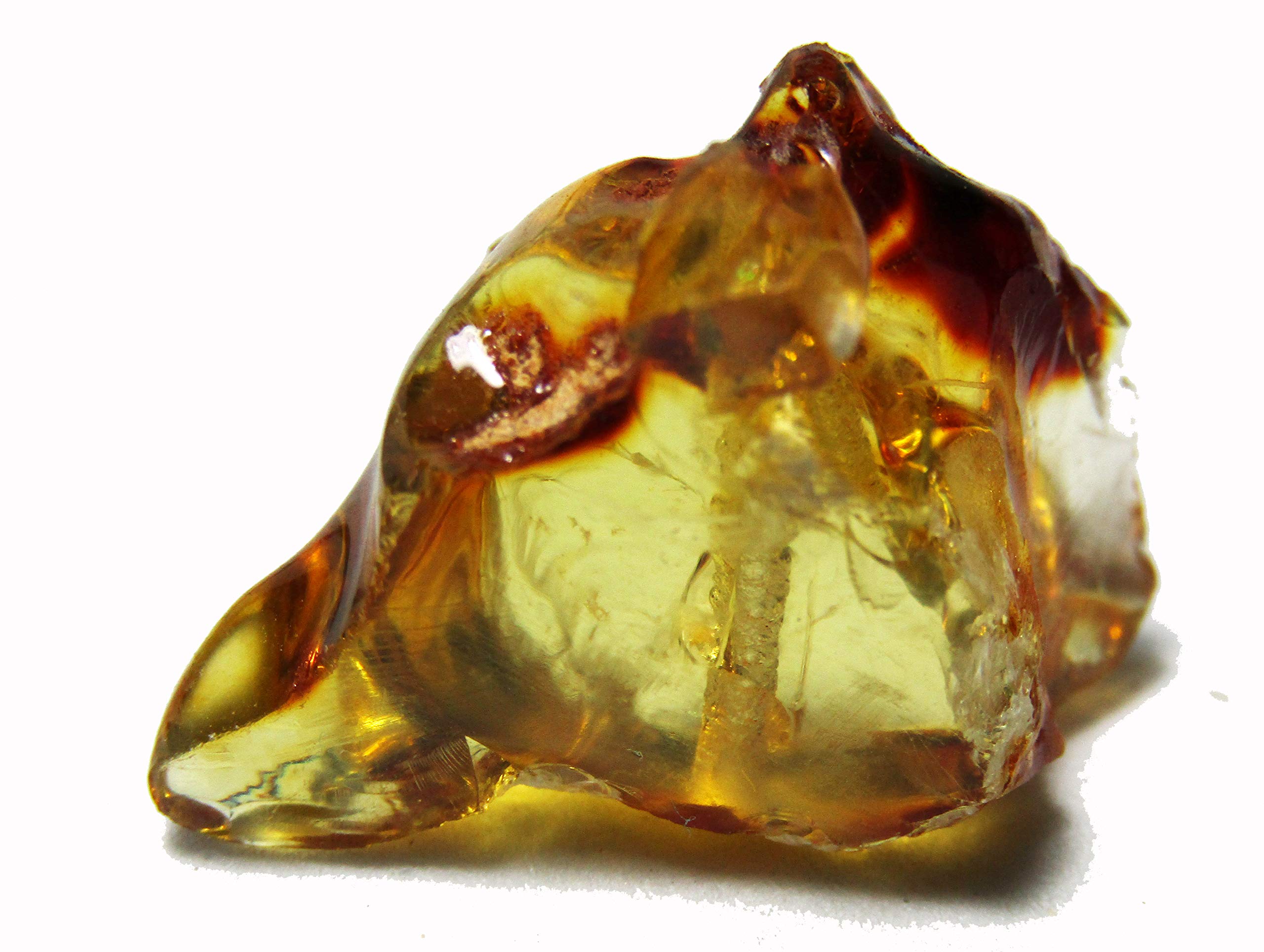 Pezzo di ambra naturale non trattato con foro per realizzare collana o bracciale, AMBAR