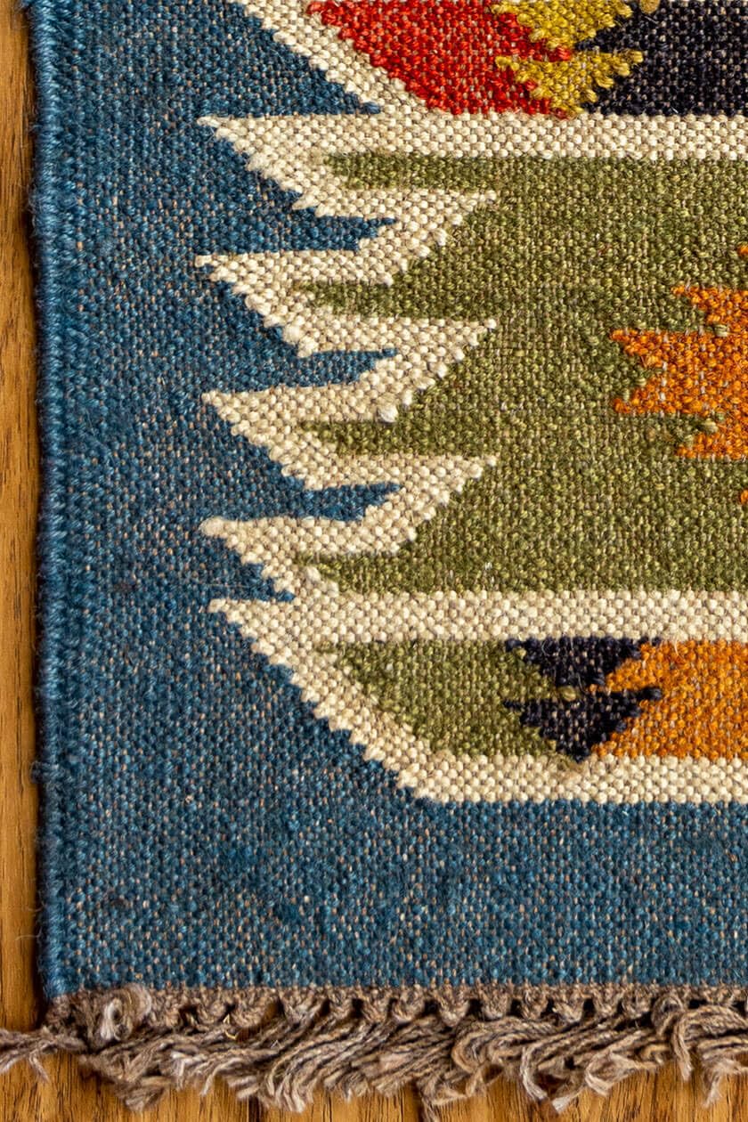Tappeto Kilim di lana di iuta naturale, aspetto rustico intrecciato a mano, tappeto per soggiorno e corridoio, 60 x 90 cm