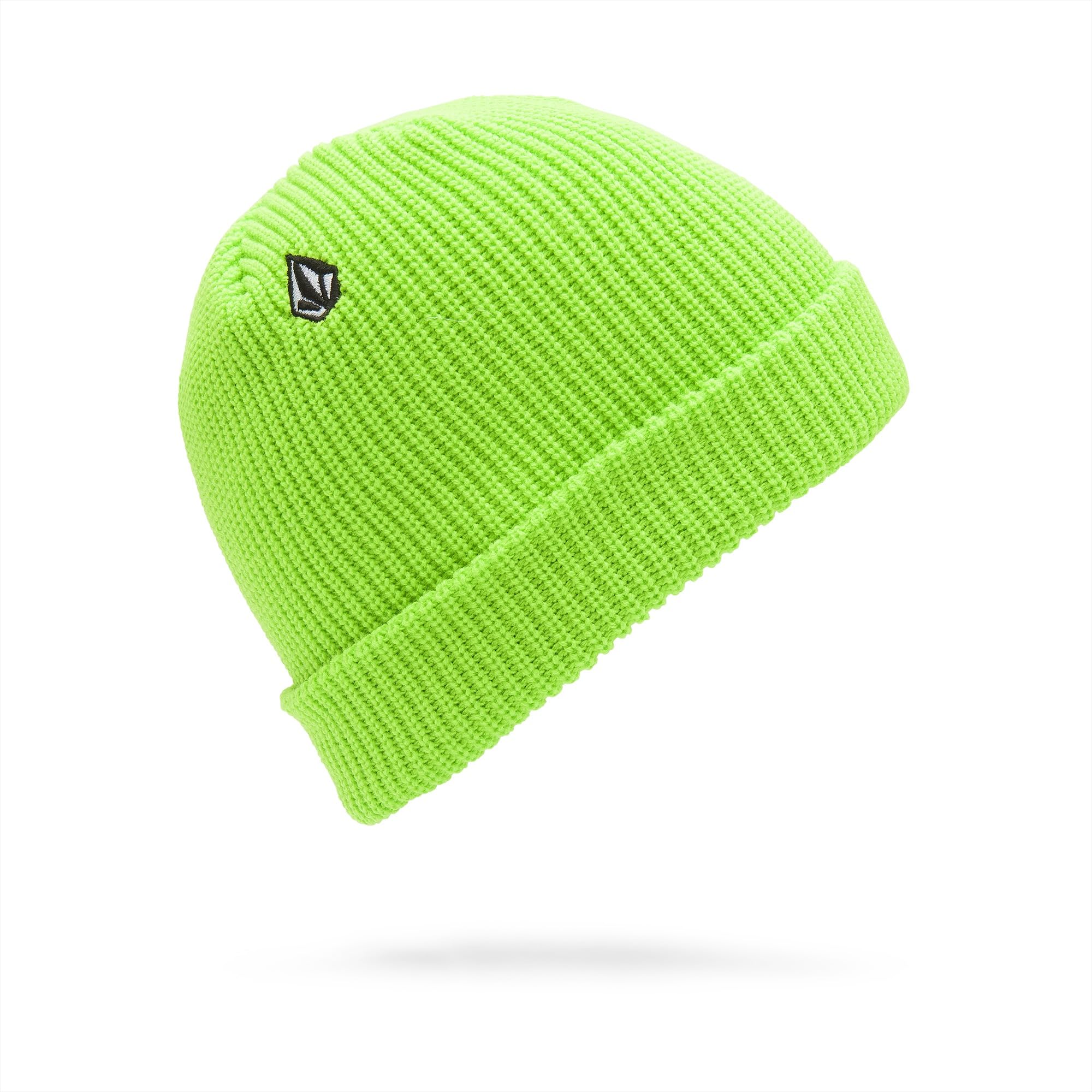 Volcom Men's Full Stone Beanie Hat, Electric Green, One Size