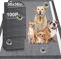 Vista 14 de Gimars - Almohadillas de carbón para orina de perros con control de olores 4XL, extragrandes de 36 x 36 pulgadas, 9 capas extra absorbentes, a