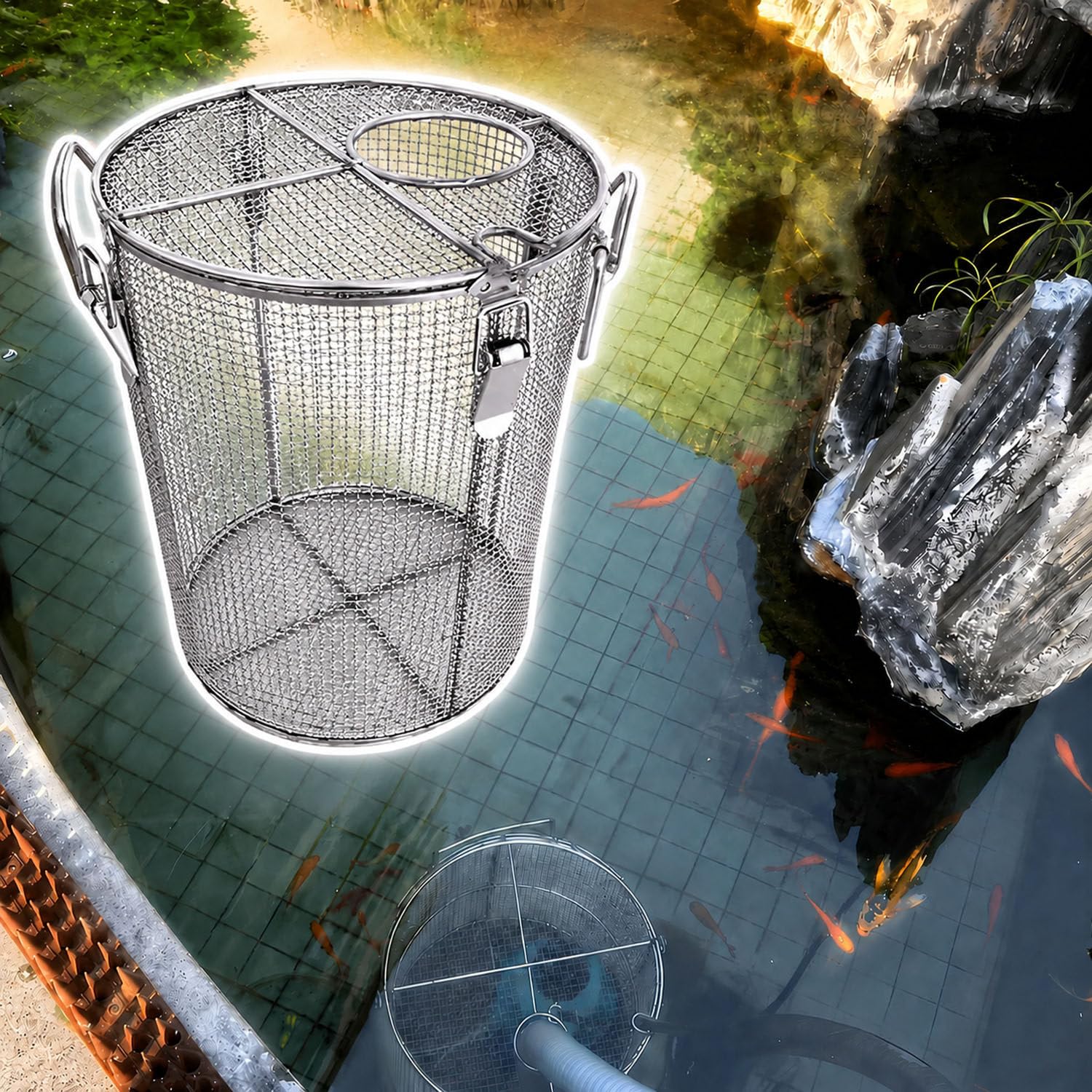 Stainless Steel Submersible Pump Protector Screen 2mm-30*90cm/12*35in