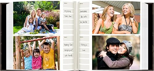 Miniatura 3 de Pioneer - Álbum de fotos de cuero sintético bordado de 8 x 8 pulgadas, marrón