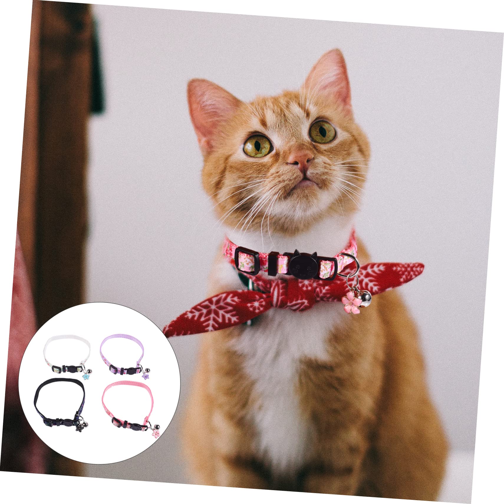 Didiseaon 12pezzi Collare Per Gatti Decorato Con Fiori Da Vari Comodo e Sicuro Per Gattini Accessorio Elegante Per Animali Domestici