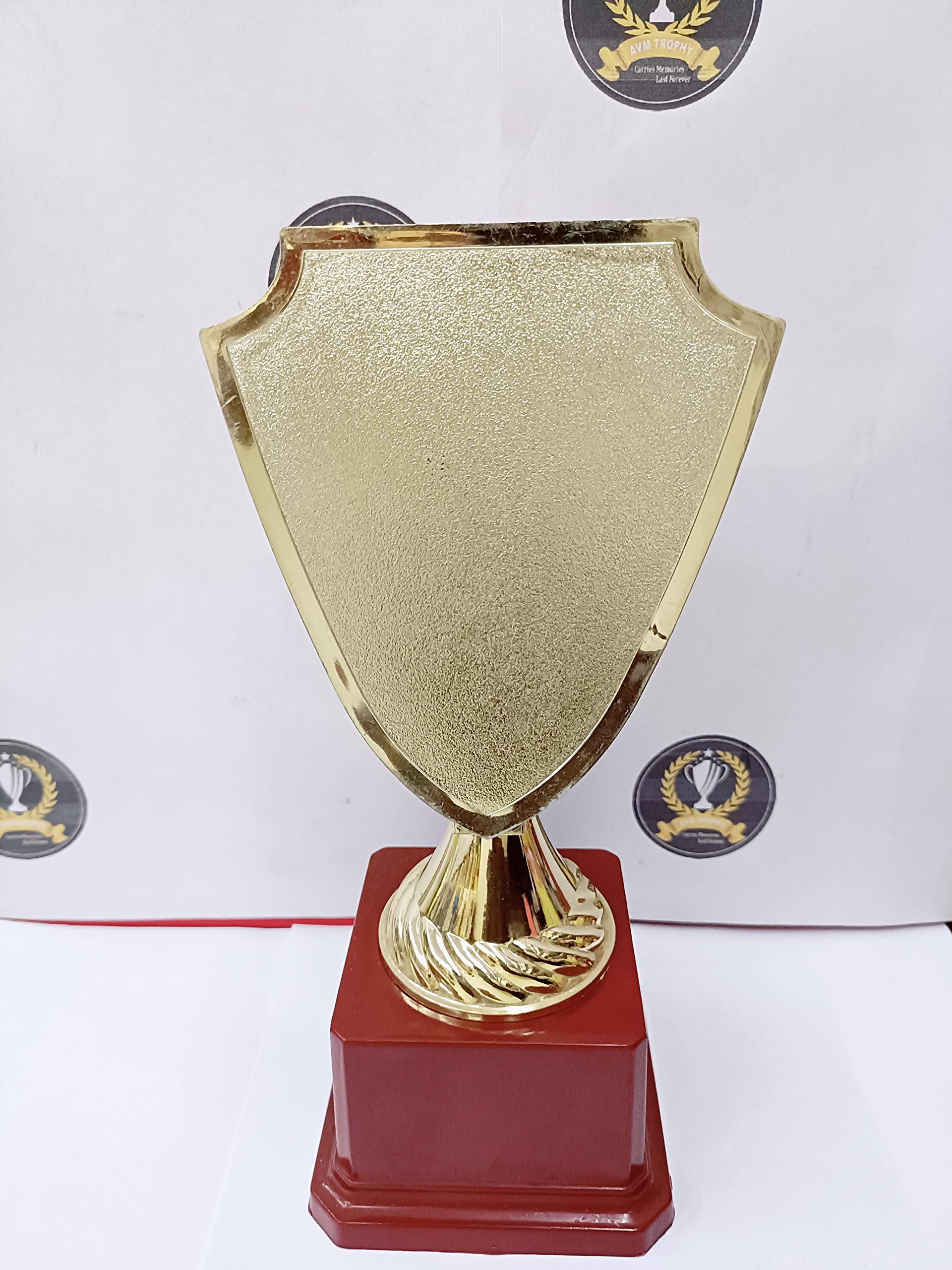 Trophy Golden Sheild Wth Base