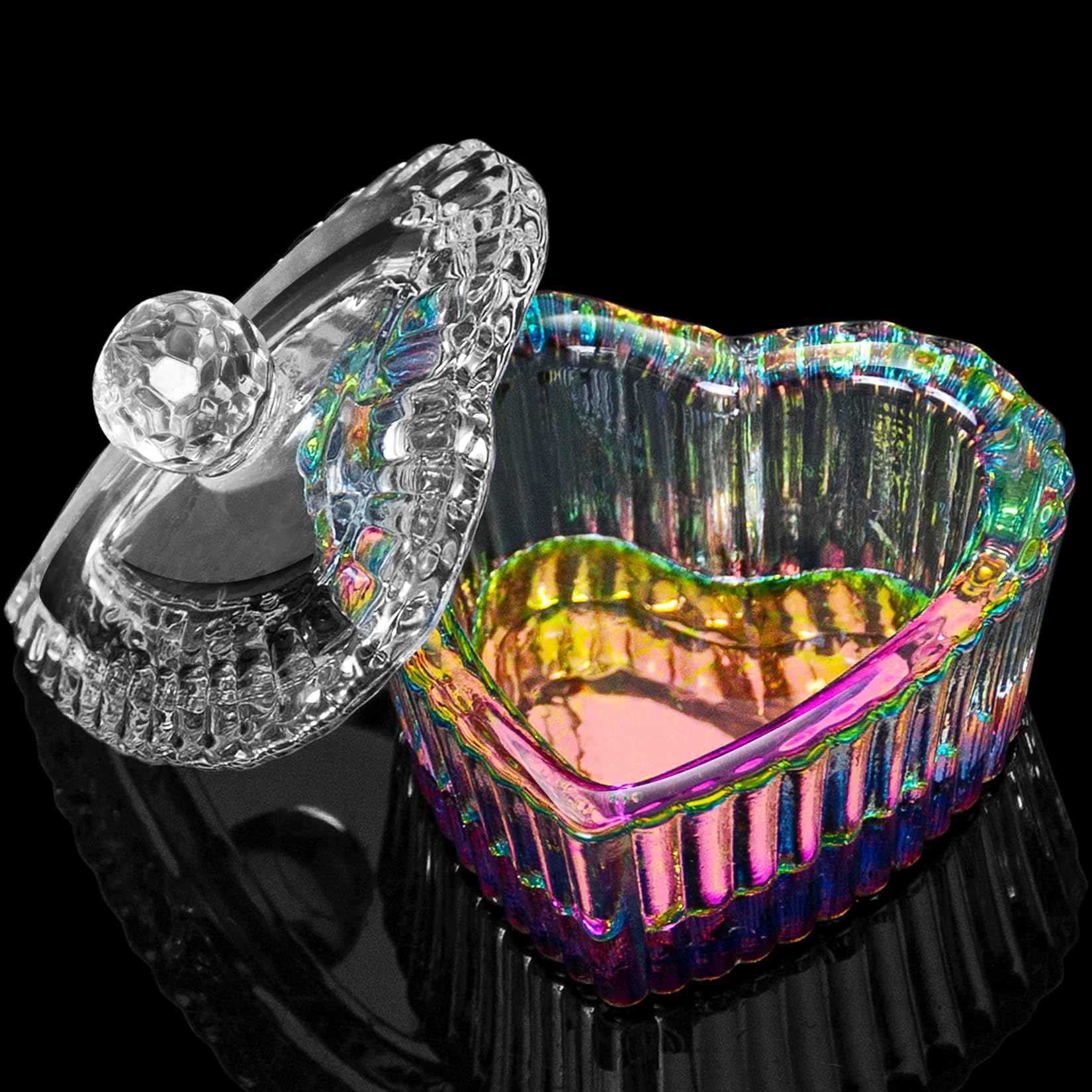 TAKIYA Dappen Dish Acrylic Liquid Monomer Dish Sweet Heart Shape Large-Sized Dappen Dish For Monomer Colorful Dampen Dish For Nails Glass Crystal Cup Glassware Tools For Nails Tips Art