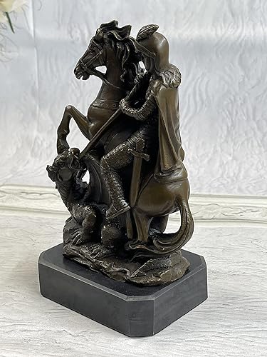 Miniatura 8 de Figura de escultura de estatua de San Jorge Slaying The Dragon - Deco WE Ship Worldwide