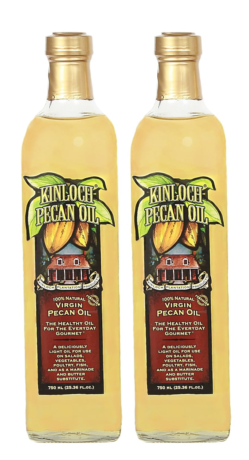 Kinloch Plantation Products Pecan Oil, Two (2) 500 ML Bottles