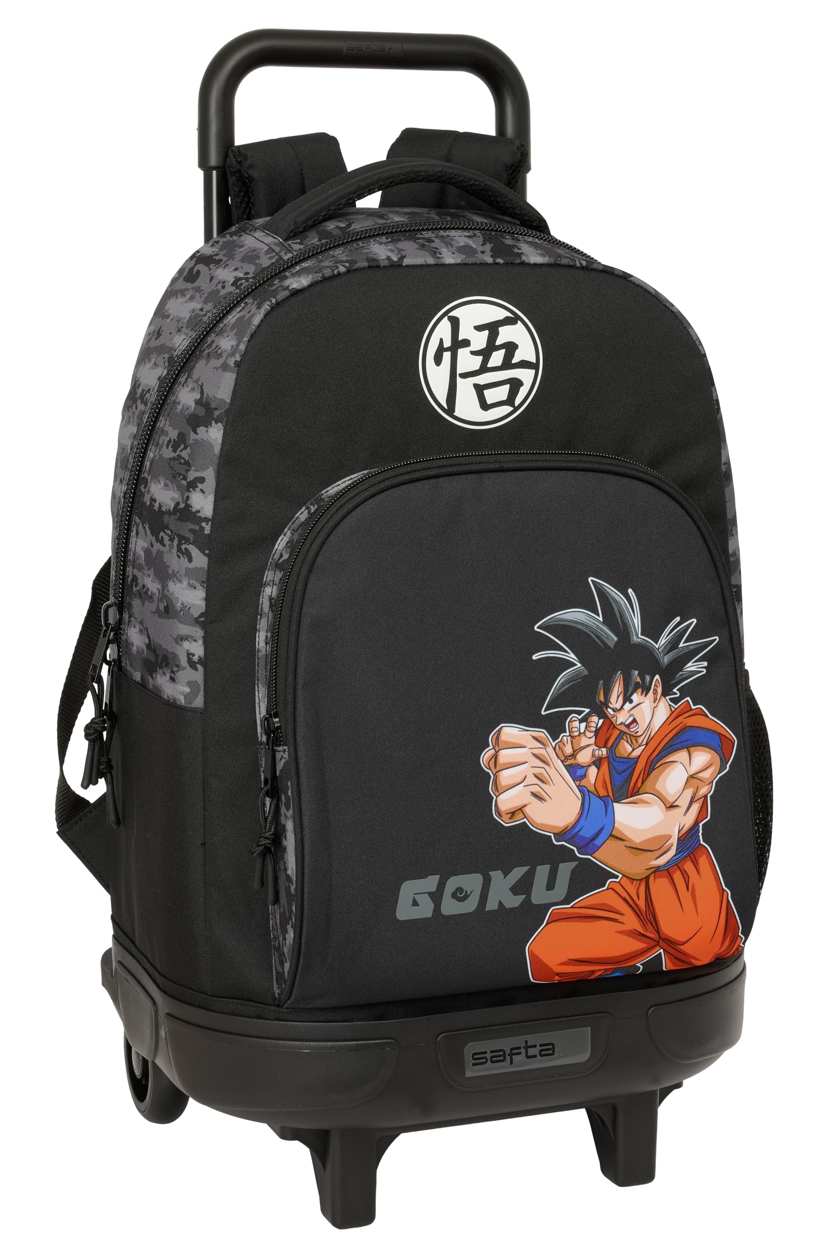 DRAGON BALL - Mochila Grande con Ruedas, Compacta, Extraíble, Ideal para Niños de Diferentes Edades, Cómoda y Versátil, Calidad y Resistencia, 33x22x45 cm
