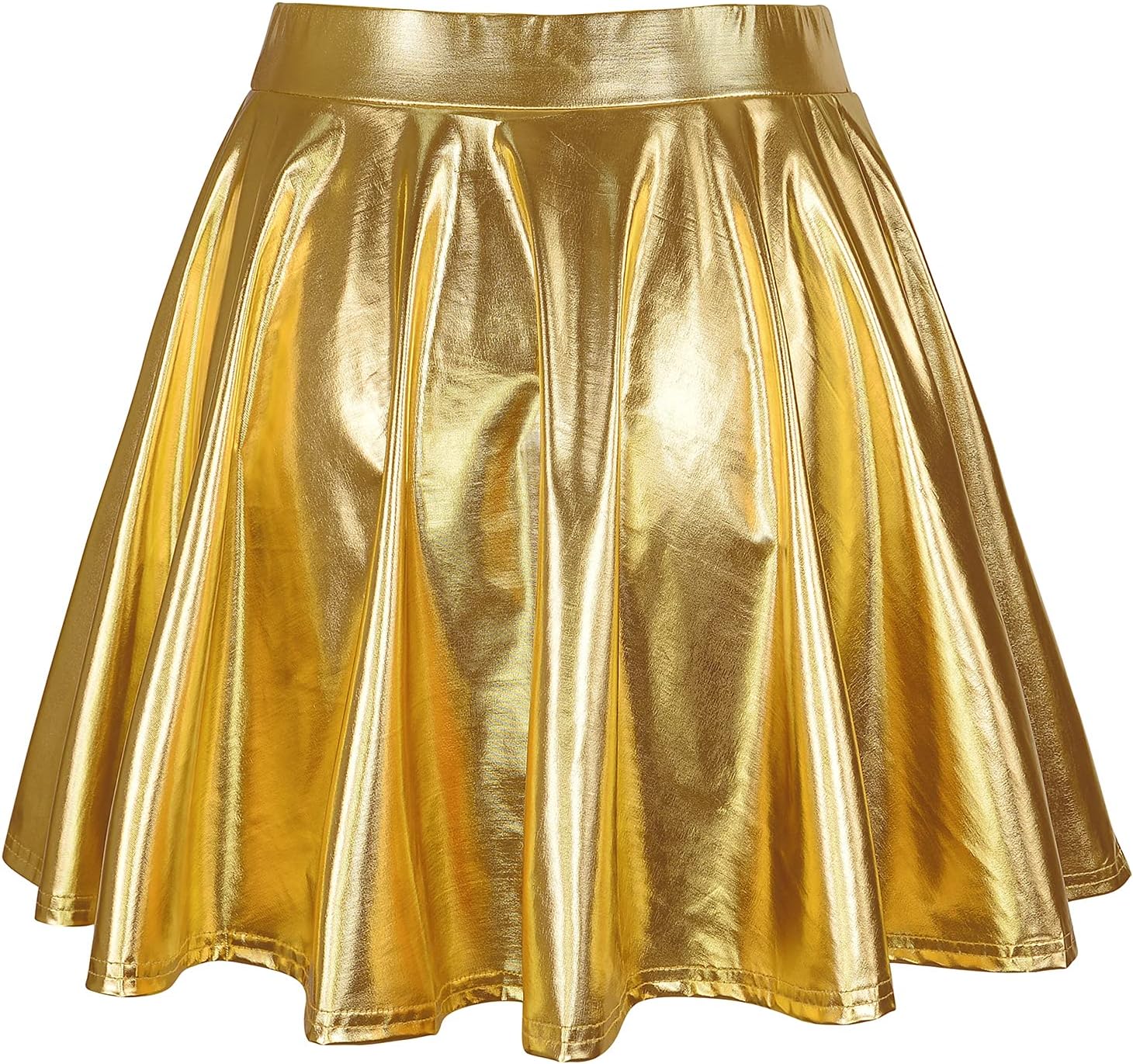American Trends Womens Mini Skirt Pleated Flared Skater Skirt Metallic Skirt Athletic Tennis Skirt - Image 3