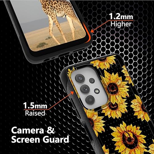 Miniatura 4 de Funda para Samsung Galaxy A23 Galaxy A13 4G/5G, Galaxy A04, Galaxy A04S, Galaxy A32 5G, con 2 protectores de pantalla, funda protectora híbrida