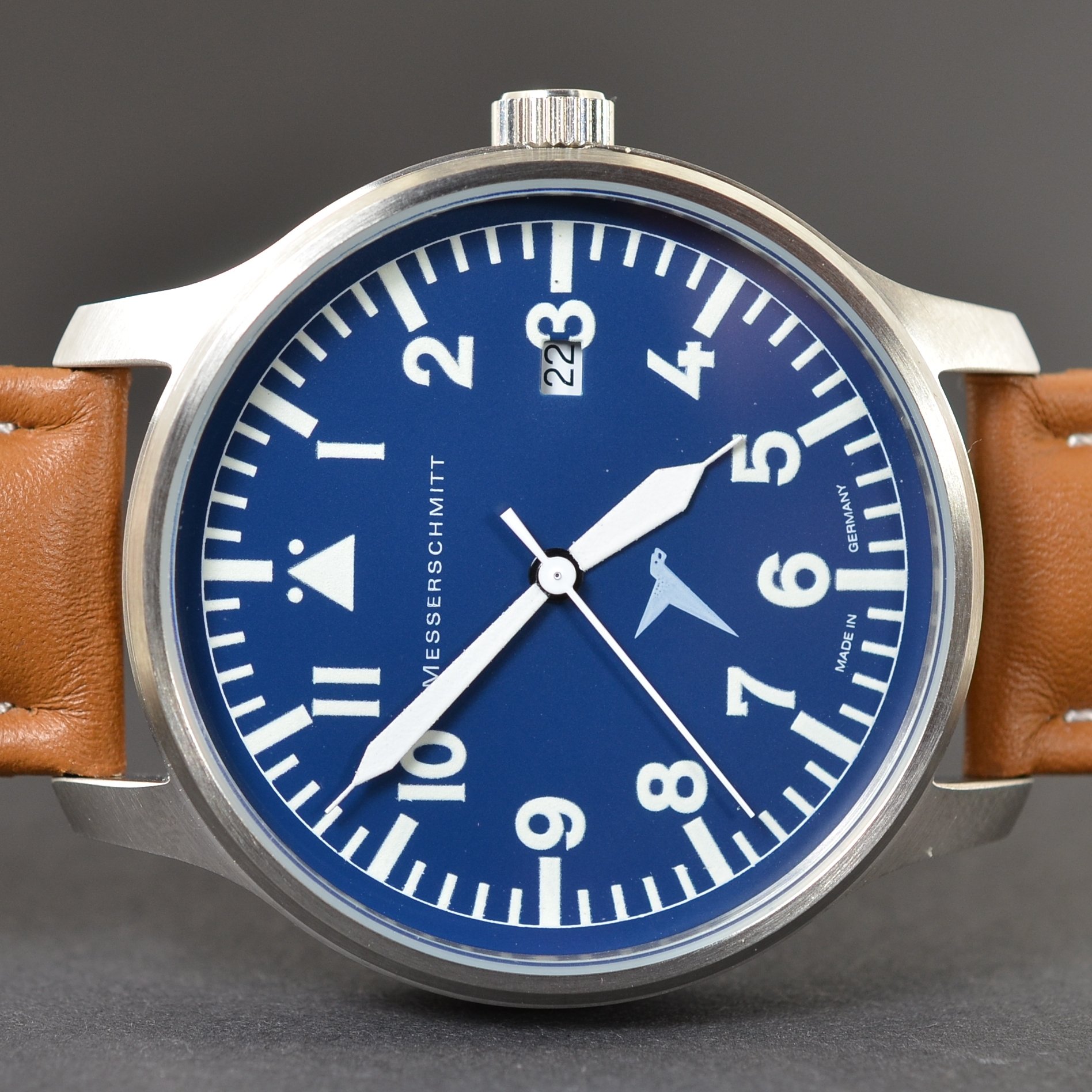 Messerschmitt ME-42B Blau Fliegeruhr ME-BLAUE42B